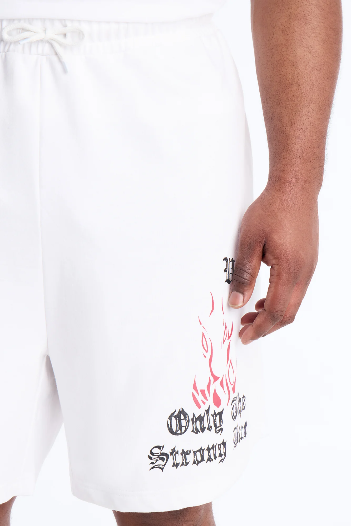 Unlucky Club Sweatshorts - White - Image 8