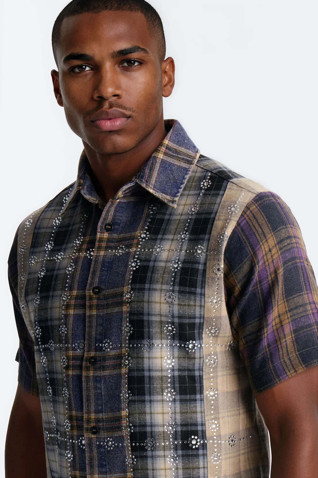 Urban Relic Plaid Button Up Shirt - Multi Color - Image 3