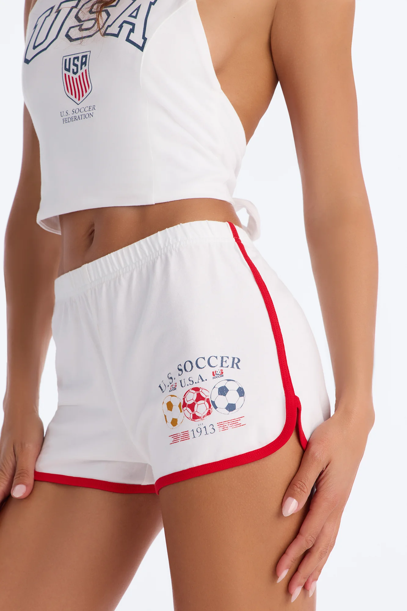 US Soccer Short - White