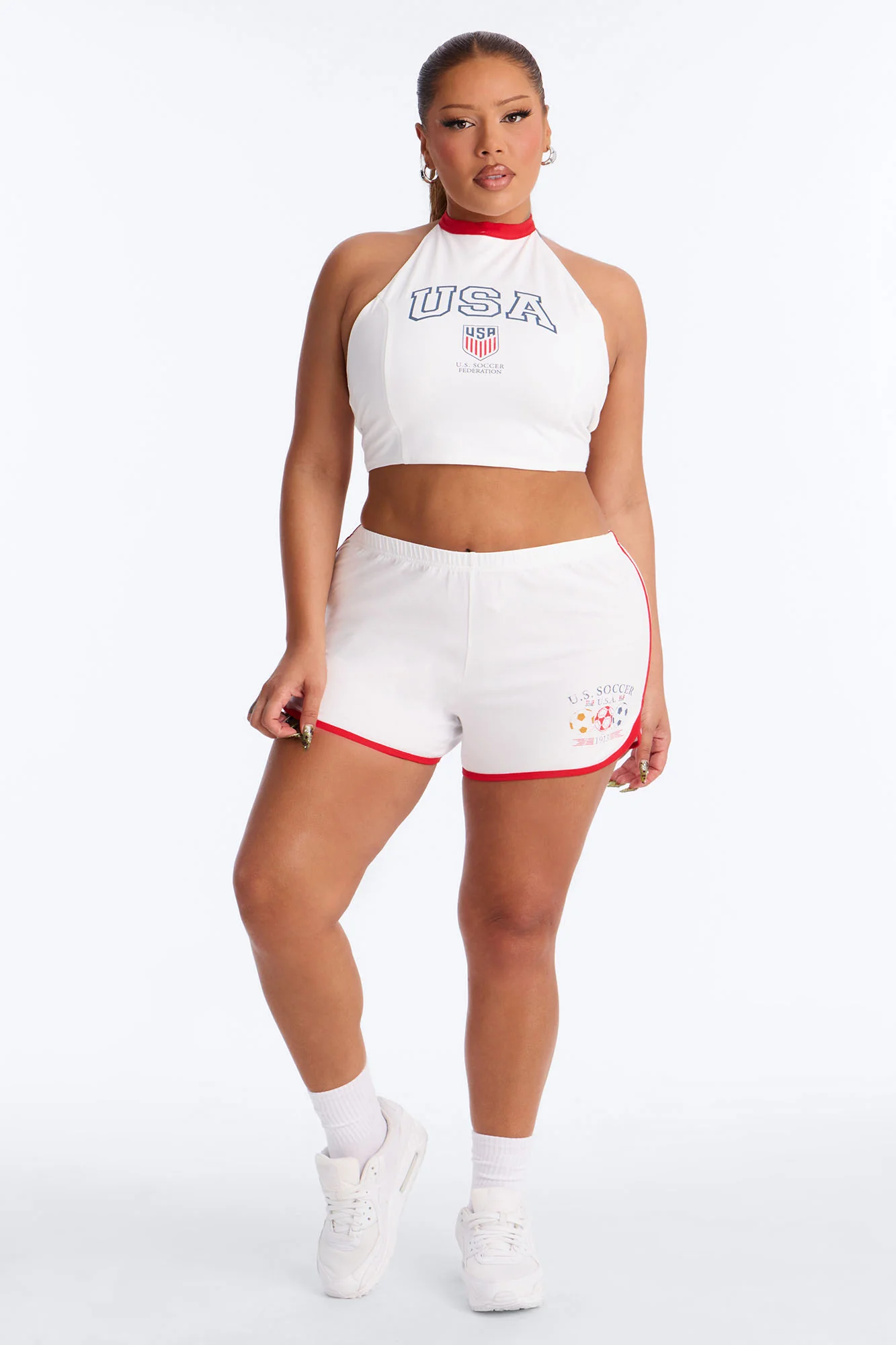 US Soccer Short - White - Image 4