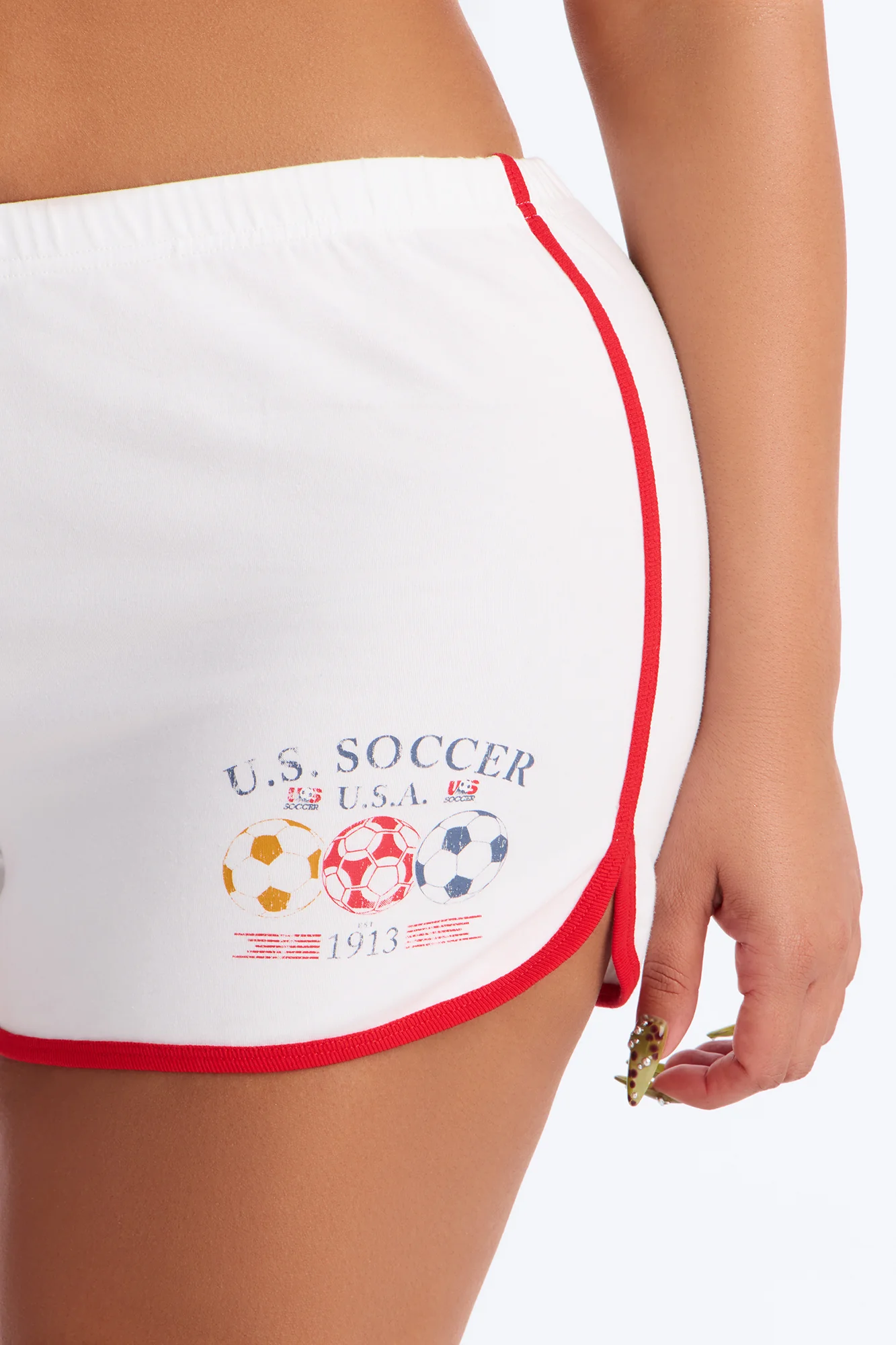 US Soccer Short - White - Image 6