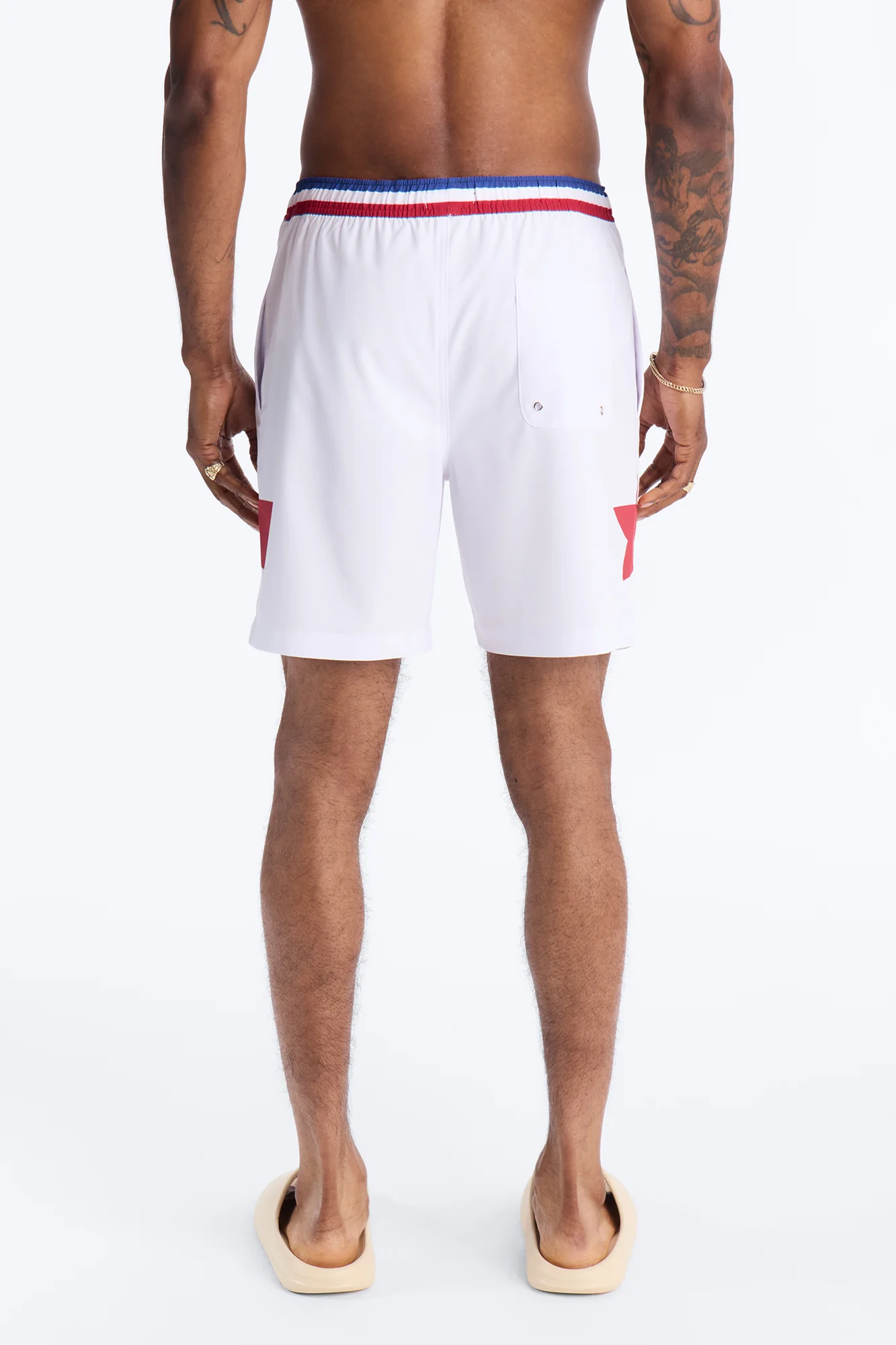 USA Freedom Stars Swim Trunk 7″ - White/combo - Image 4