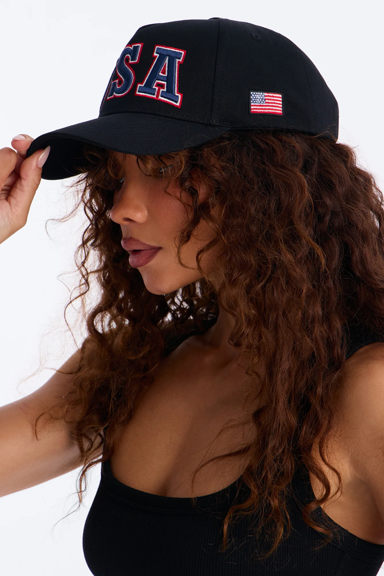 USA Love Baseball Hat - Black/combo