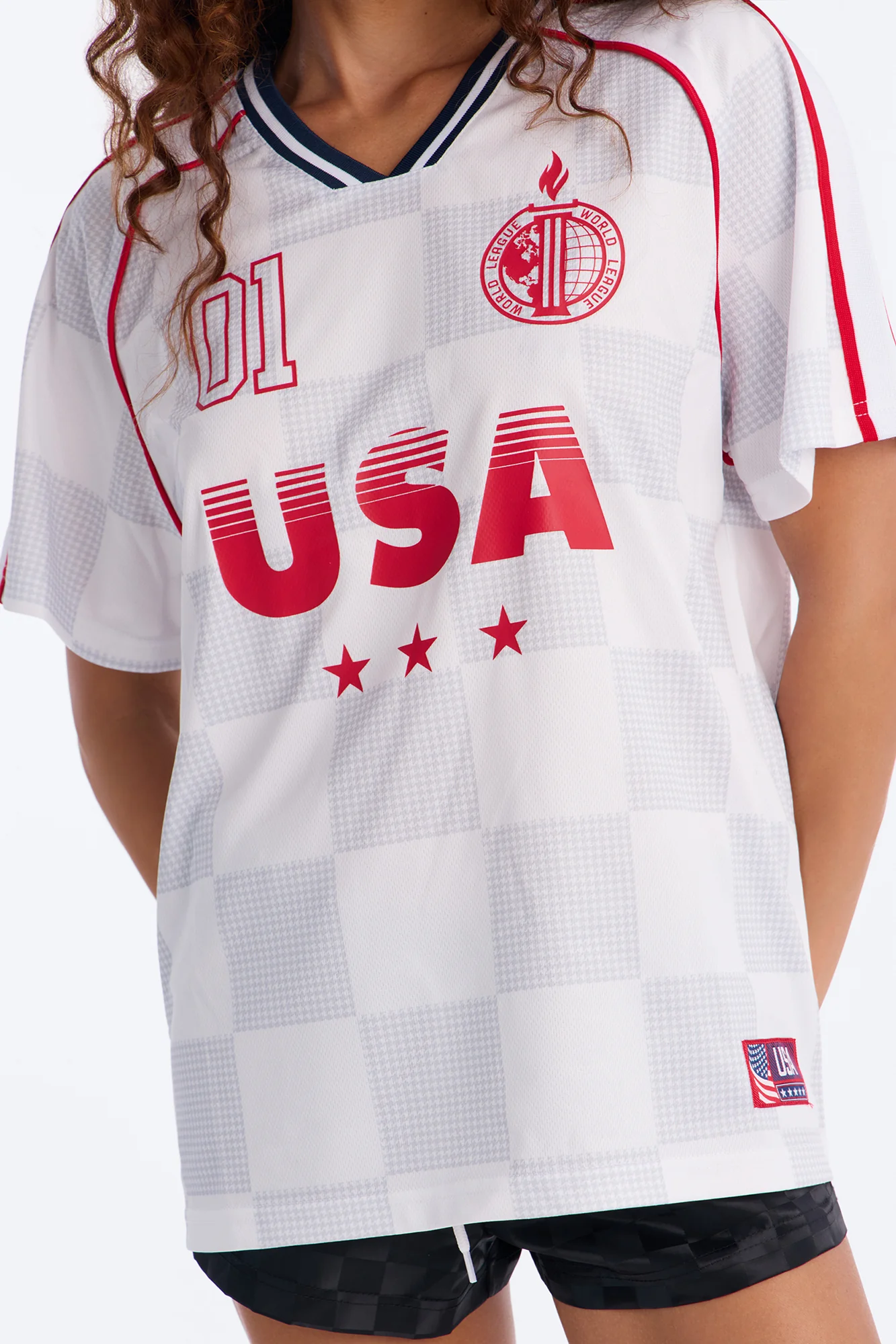USA Soccer Jersey - White - Image 3