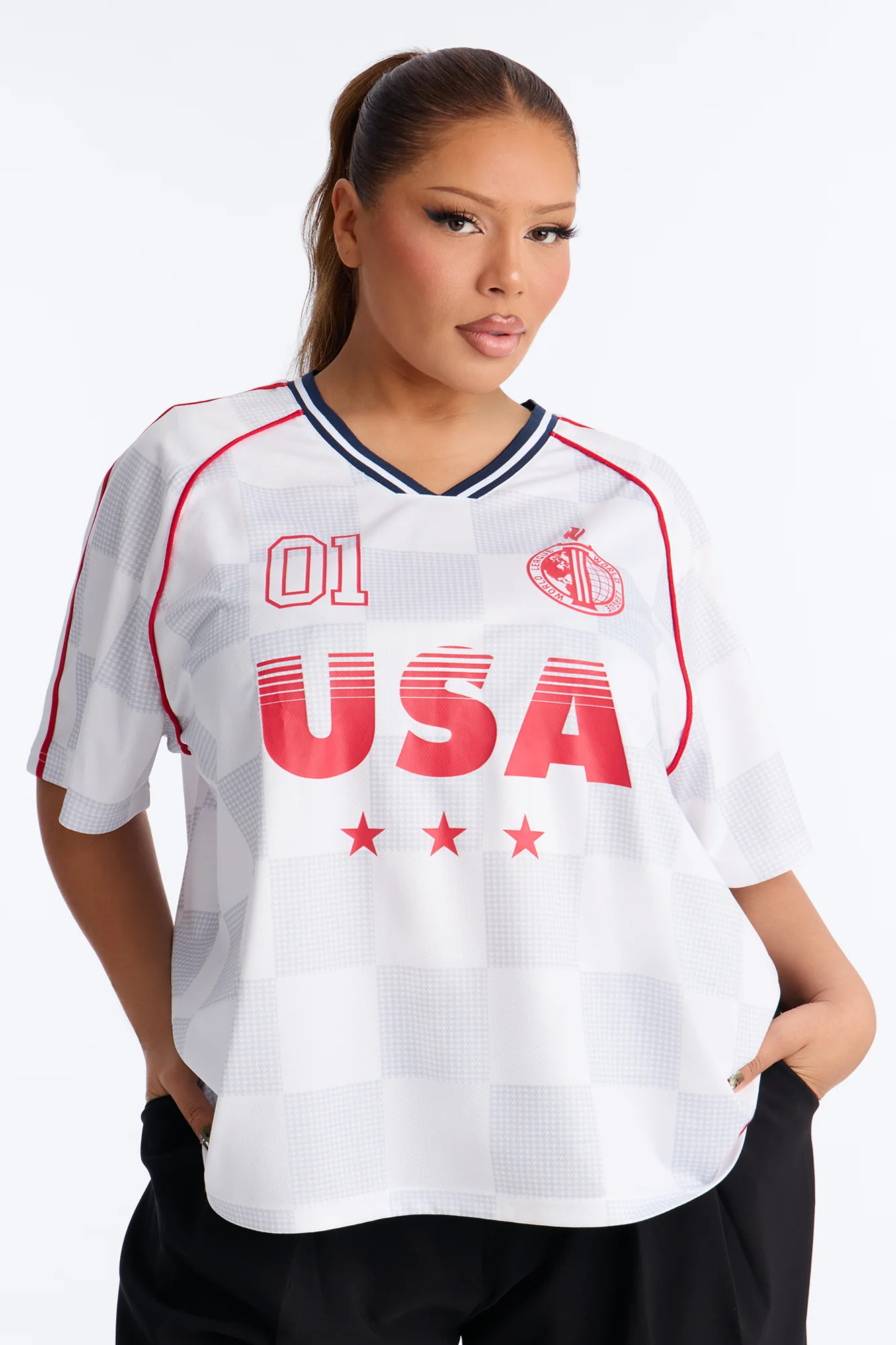 USA Soccer Jersey - White - Image 5