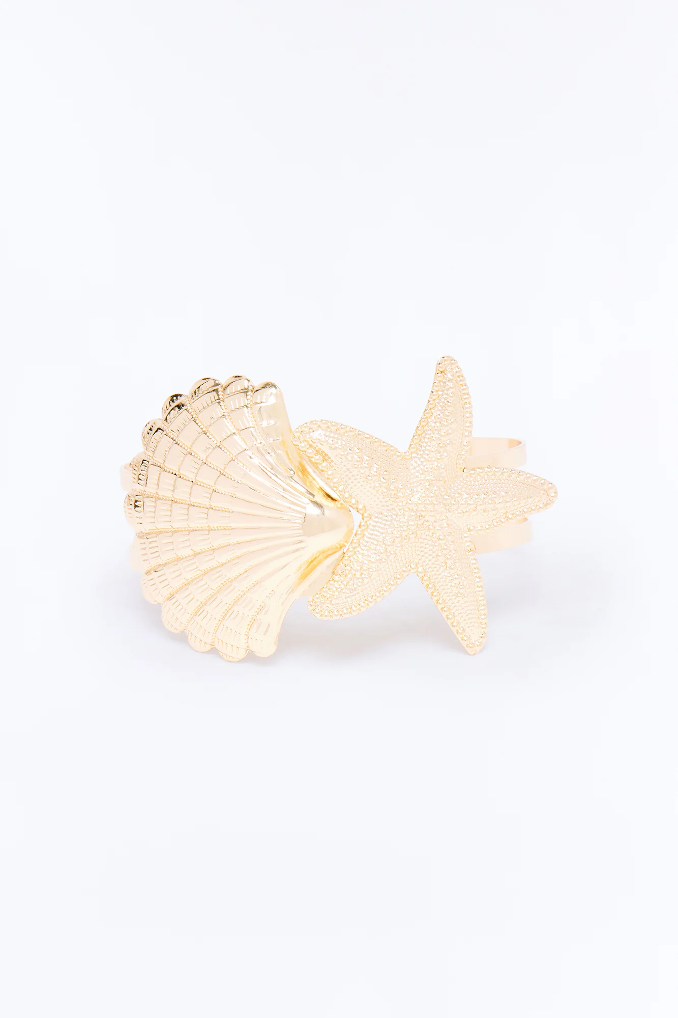 Vacation Calling Seashell Arm Cuff - Gold - Image 3
