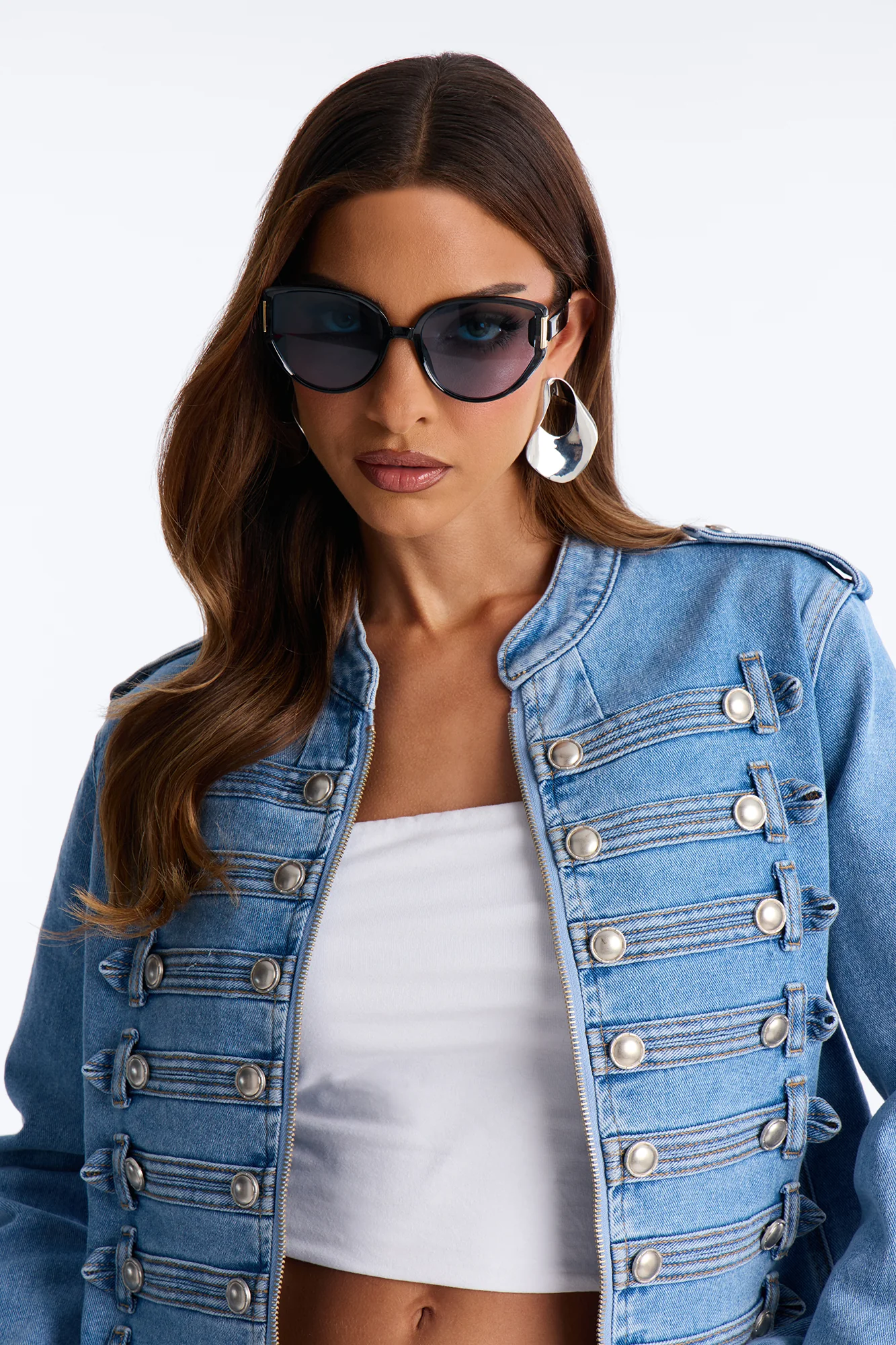 Vacation Mode Activated Sunglasses - Navy - Image 2