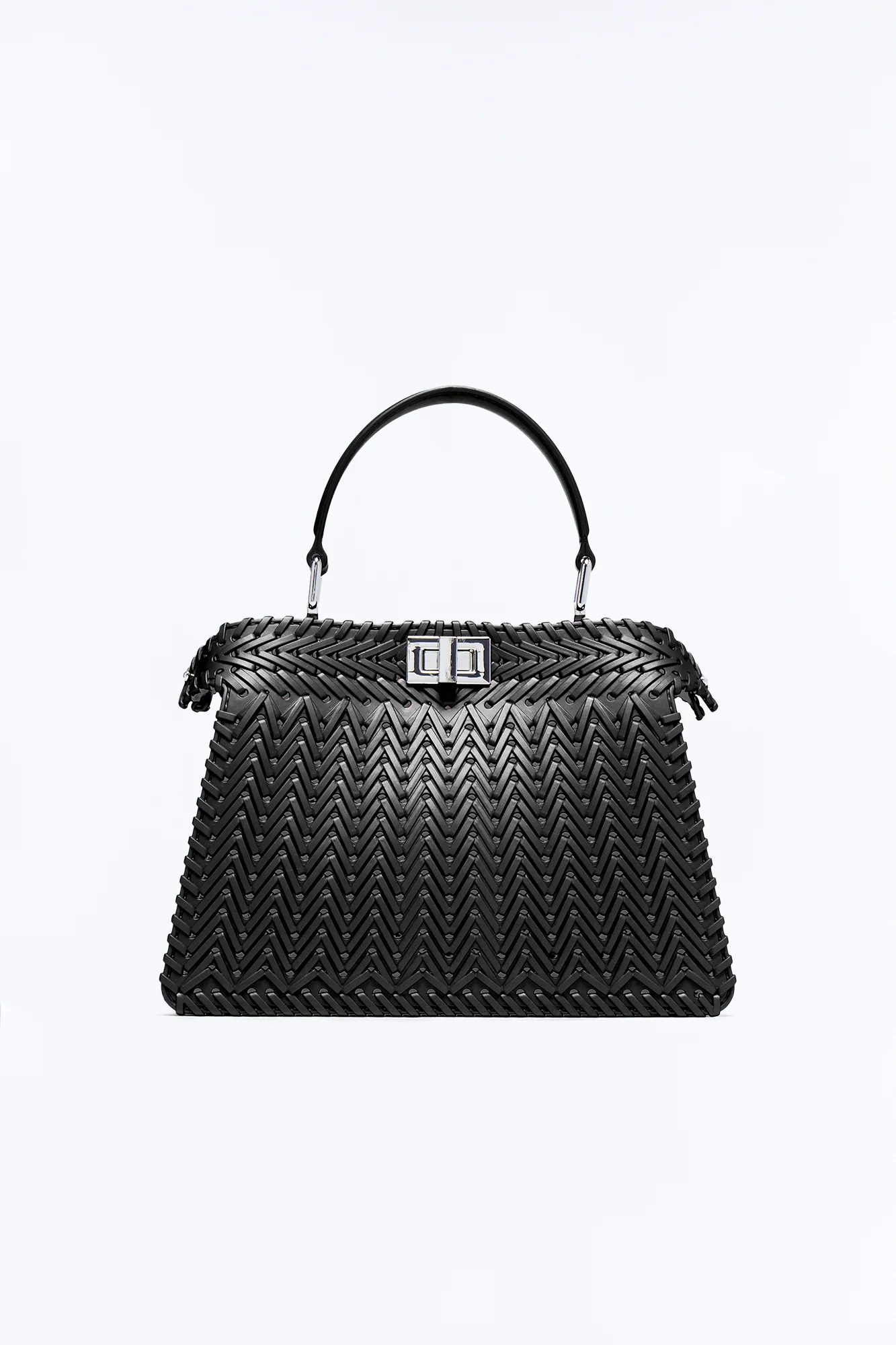 Vacation Season Jelly Satchel Bag - Black - Image 4