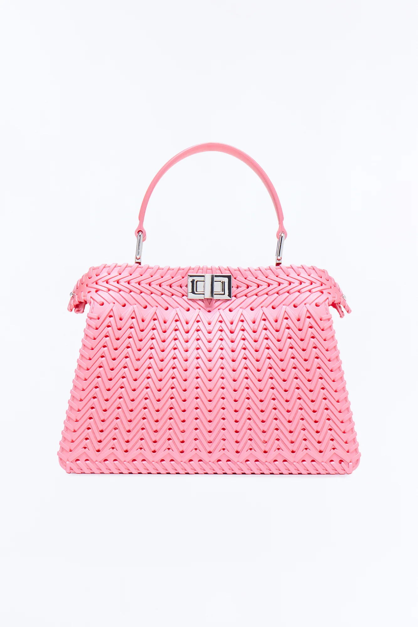 Vacation Season Jelly Satchel Bag - Pink - Image 3