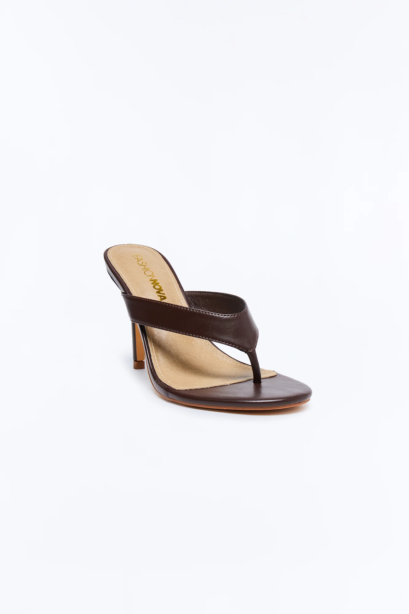 Vacay Vibes Thong Heels - Chocolate - Image 2