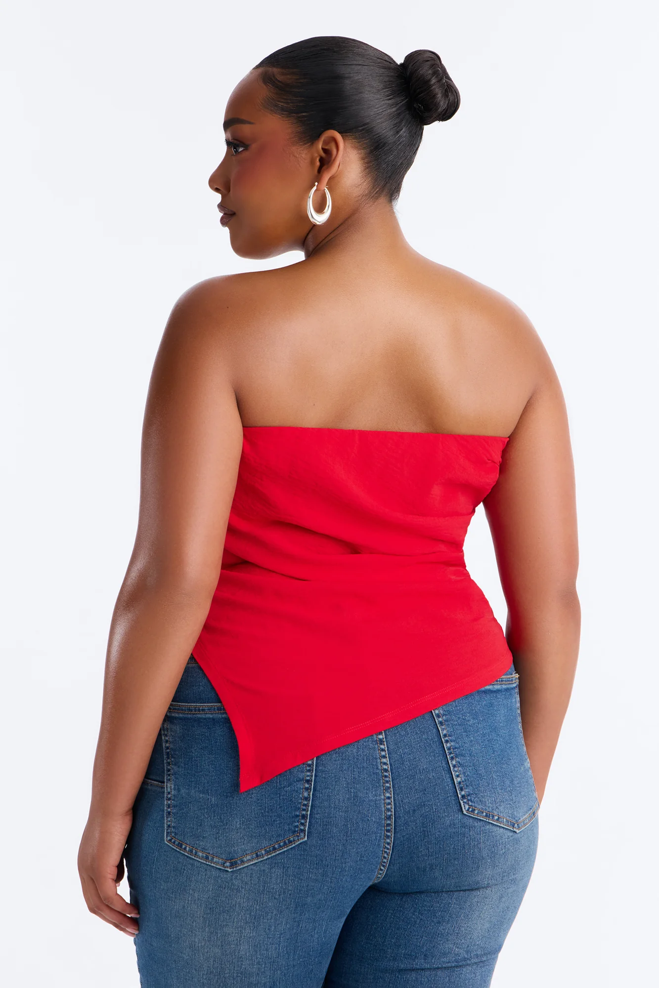 Valerie Asymmetrical Top - Red - Image 7