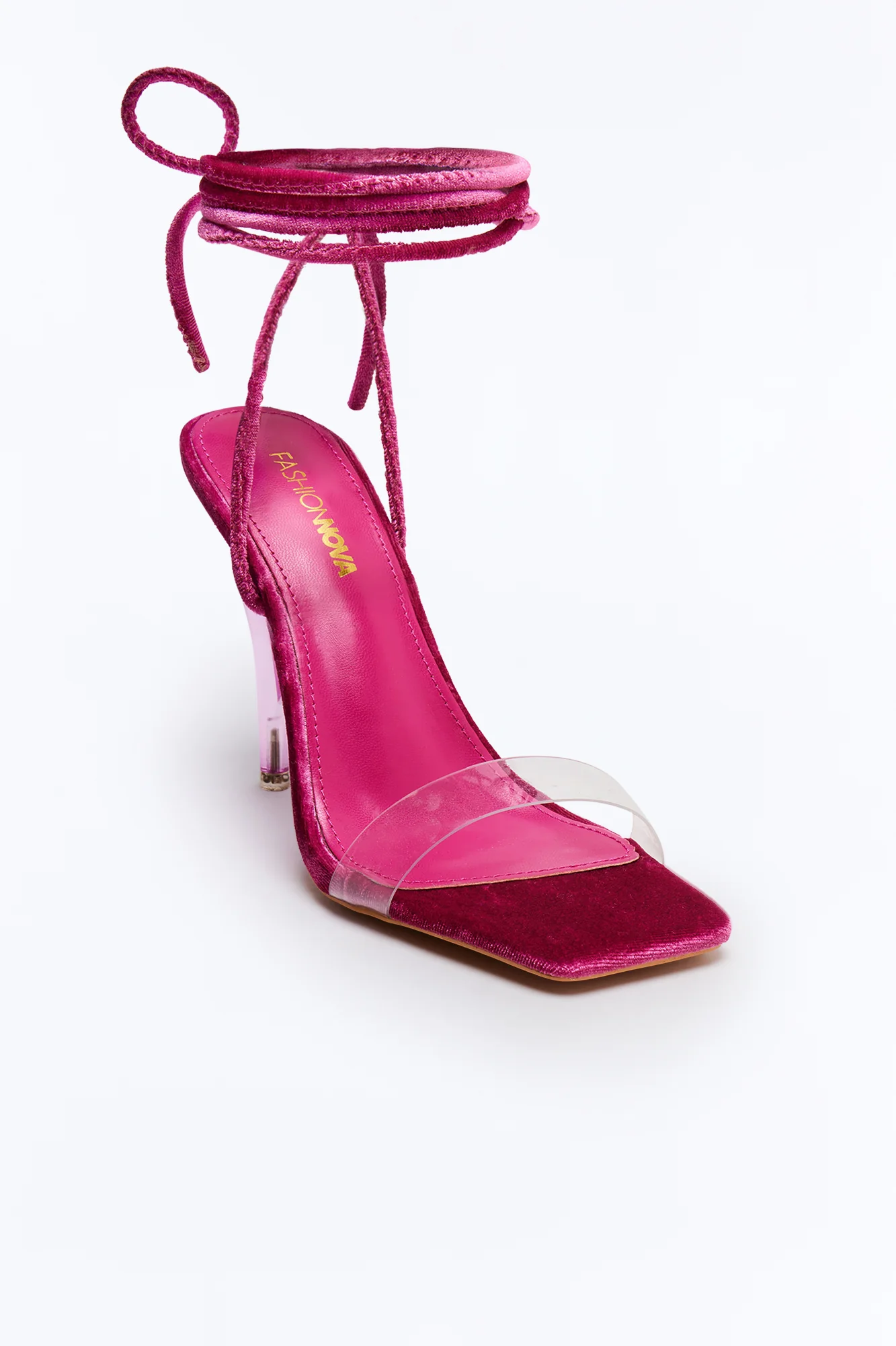 Vani Wrap Up Heels - Hot Pink - Image 2
