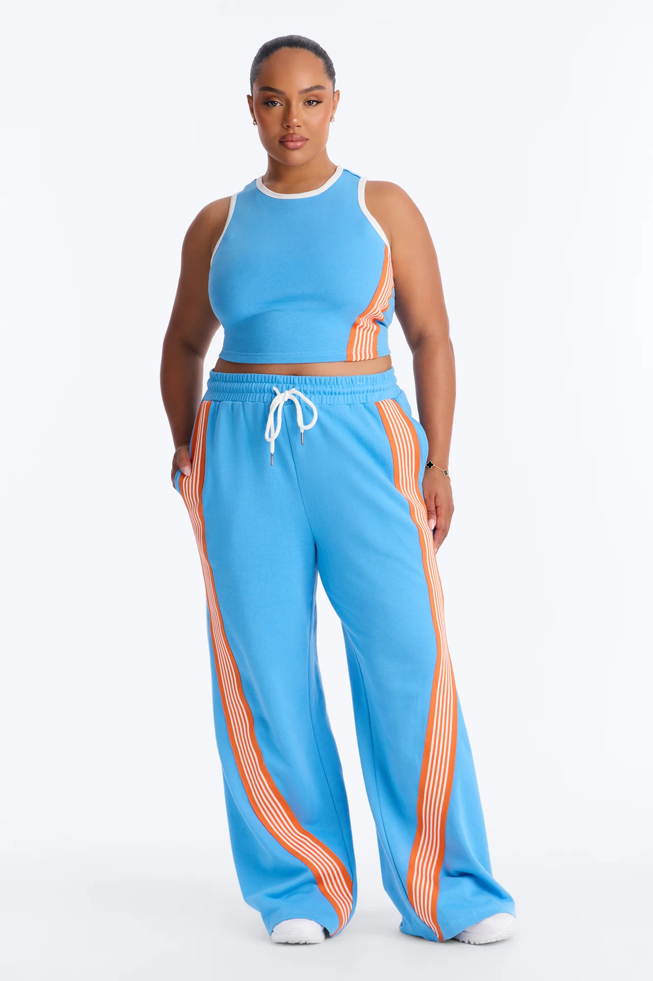 Varsity Babe Pant Set - Blue - Image 5
