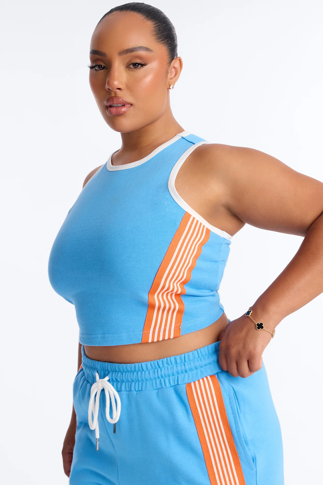 Varsity Babe Pant Set - Blue - Image 6