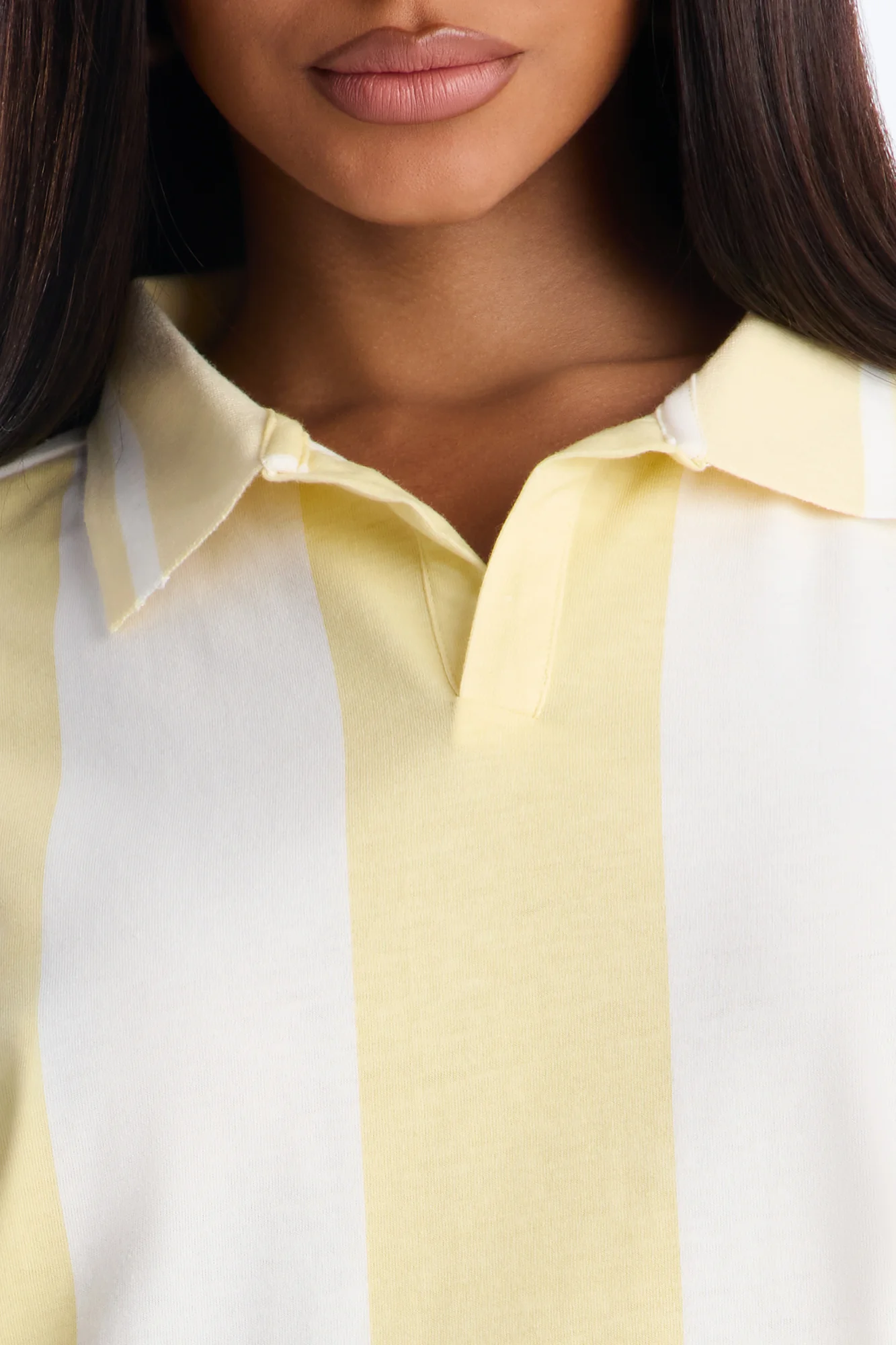 Varsity Crush Striped Short Sleeve Top - Yellow/combo - Image 3