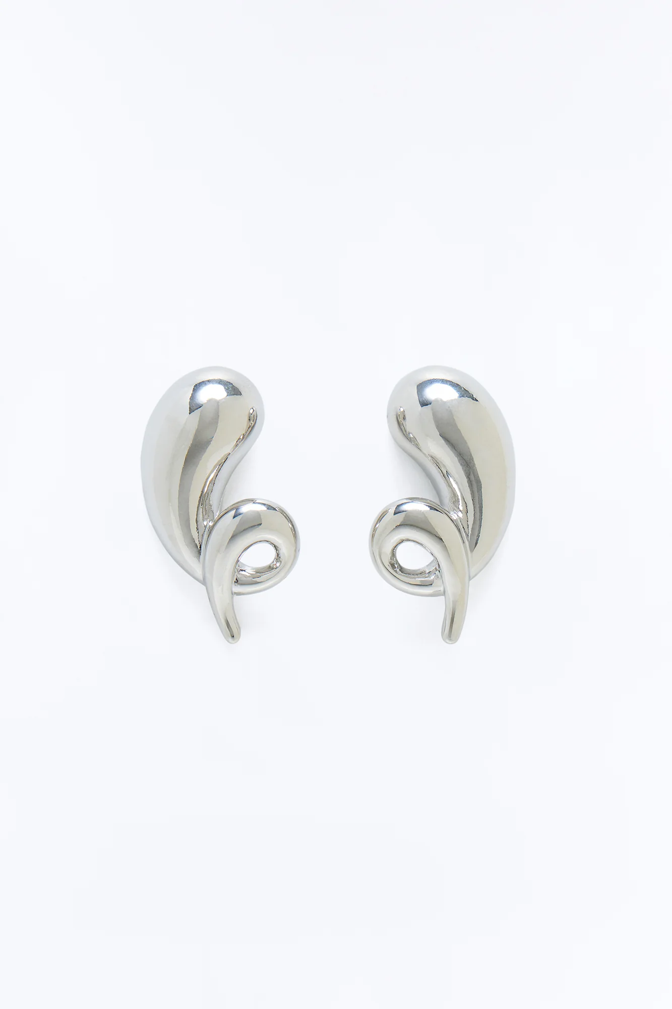 Velora Abstract Earrings - Silver