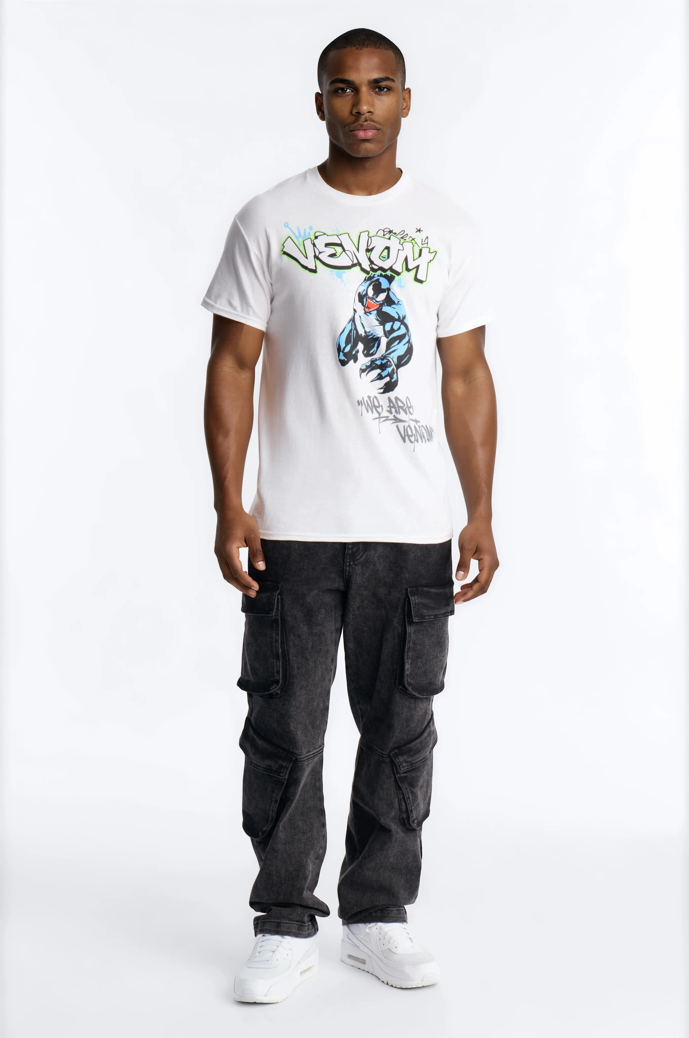 Venom Jumping Off Short Sleeve Tee - White - Image 2
