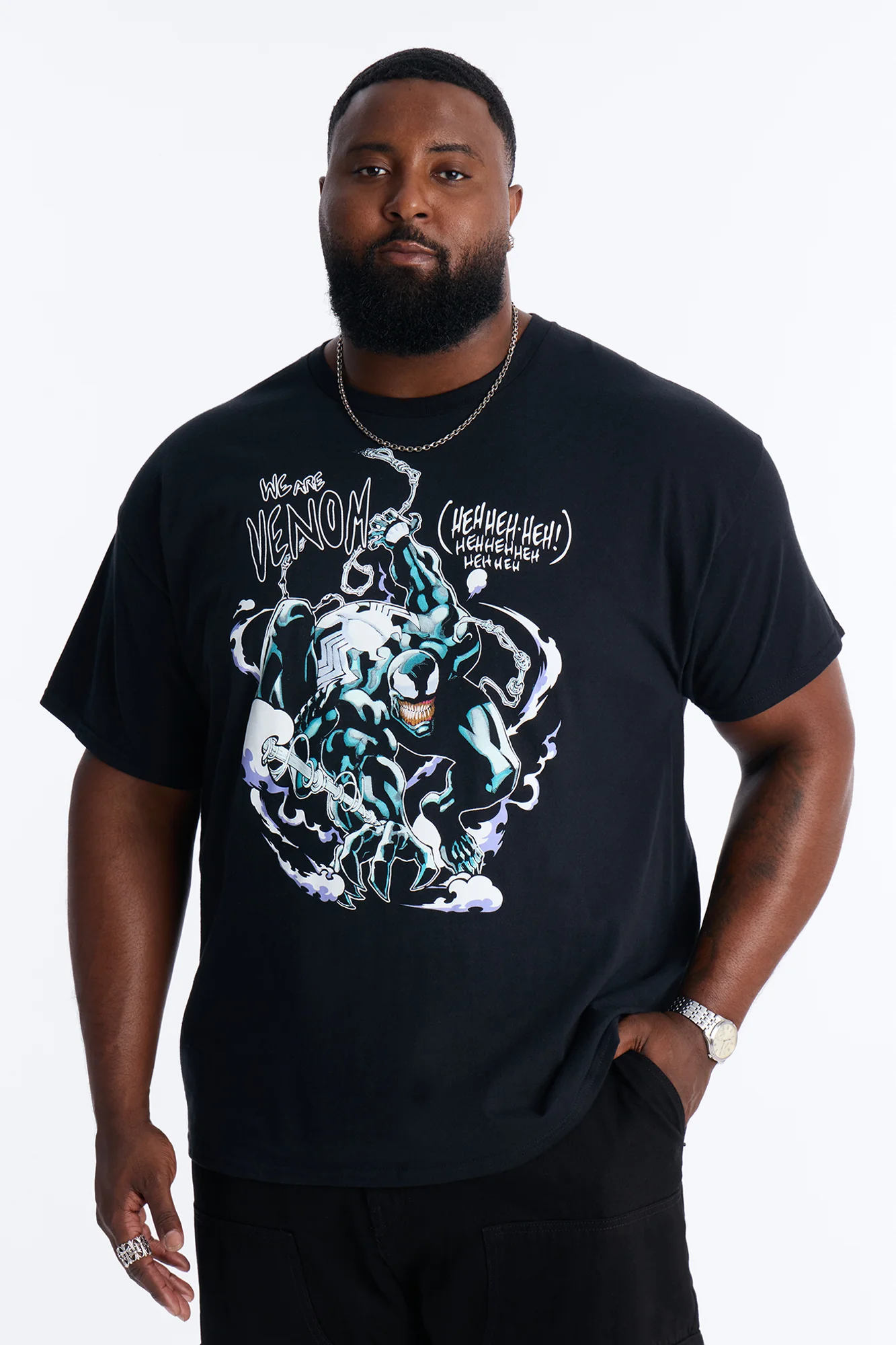 Venom Swinging In Short Sleeve Tee - Black - Image 4