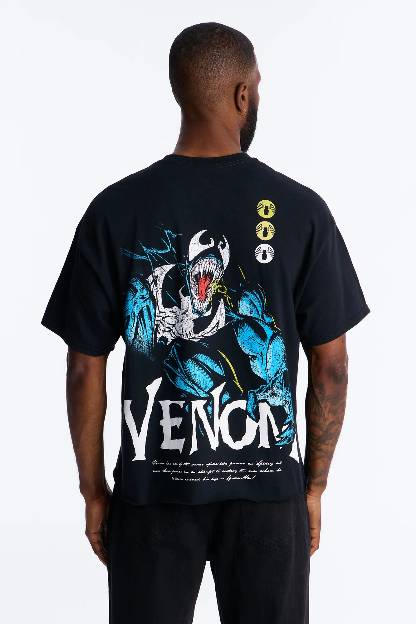 Venom The Anti Hero Boxy Short Sleeve Tee - Black