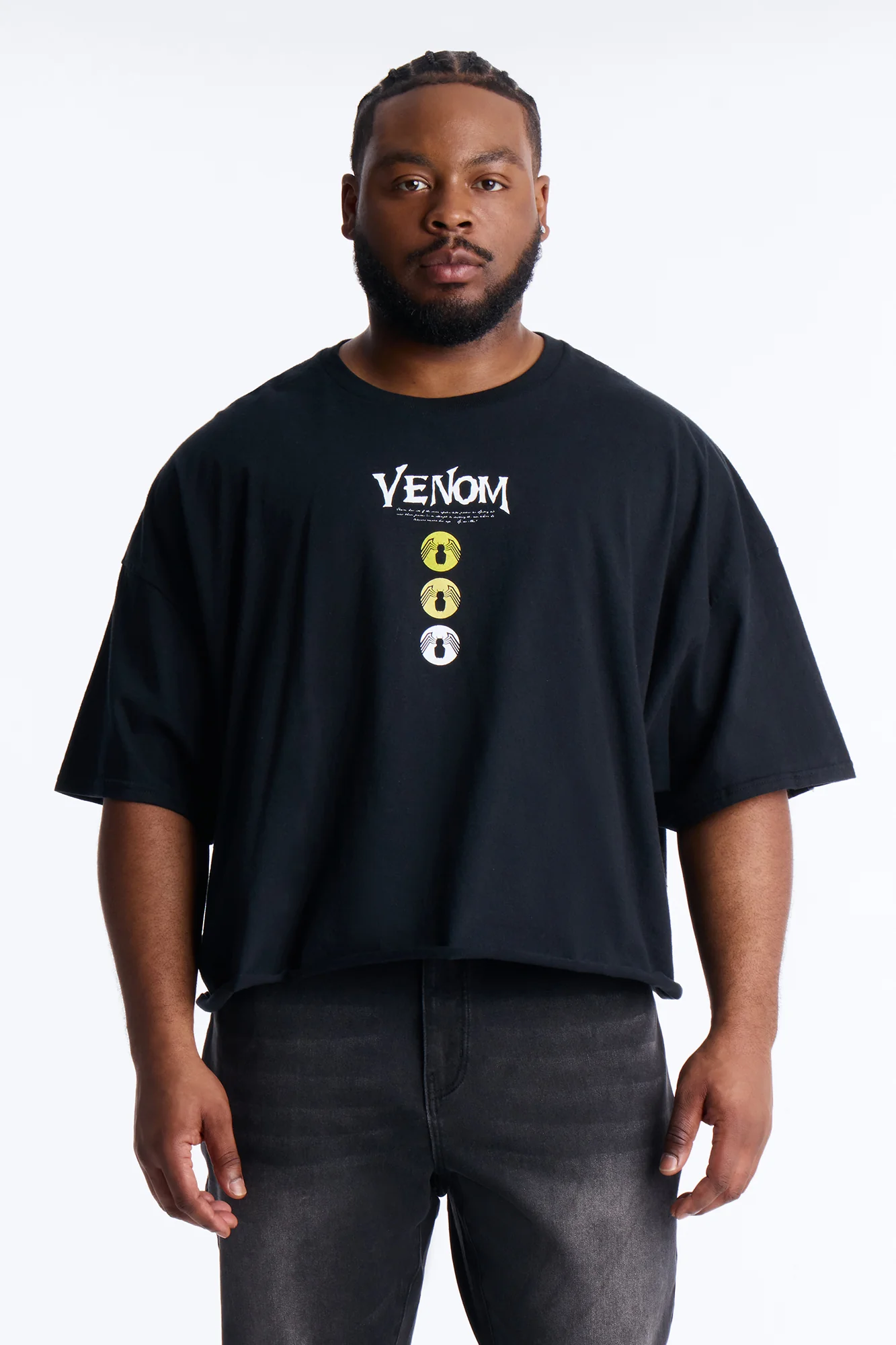 Venom The Anti Hero Boxy Short Sleeve Tee - Black - Image 8
