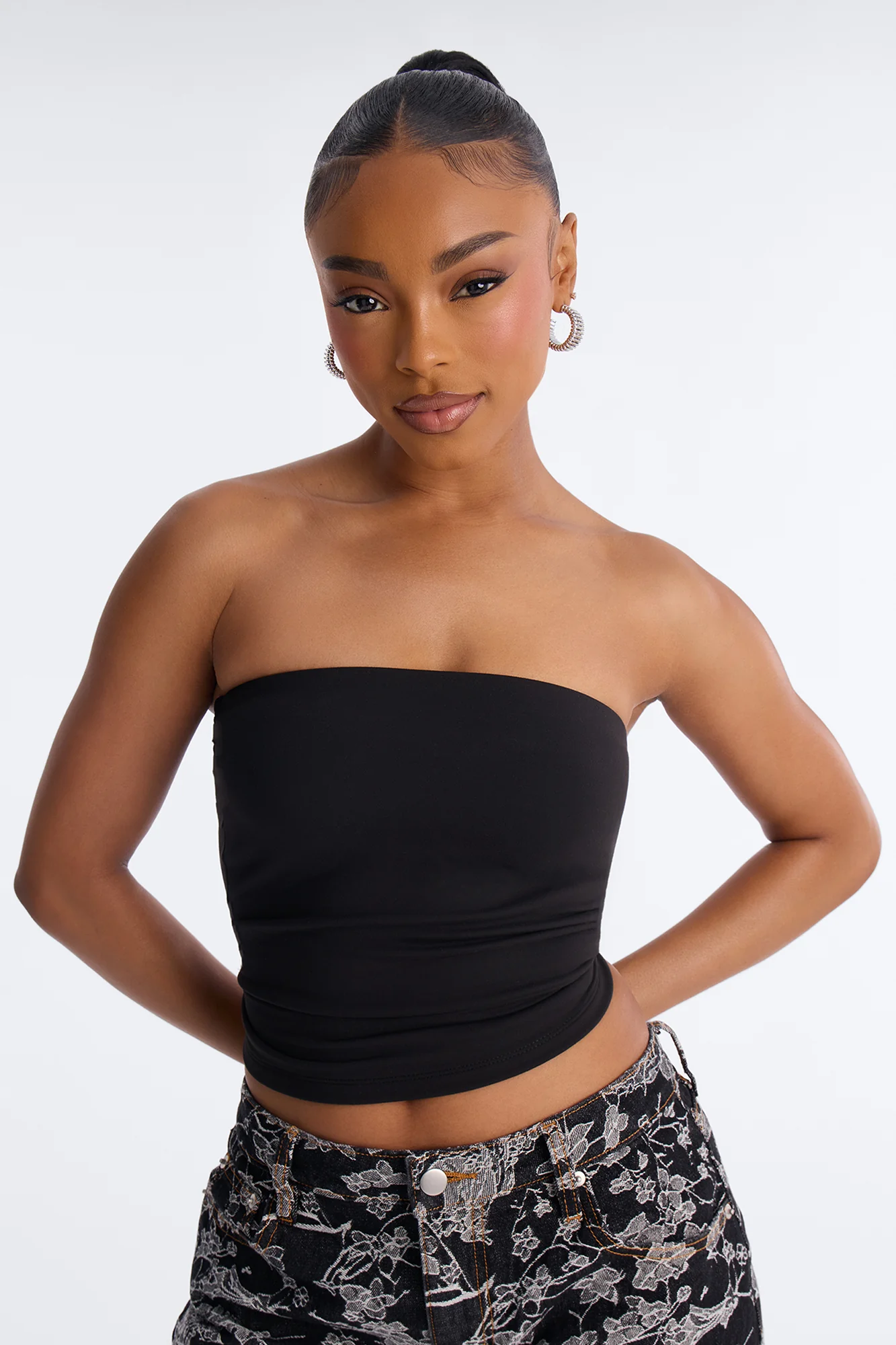 Veronica Double Lined Tube Top - Black