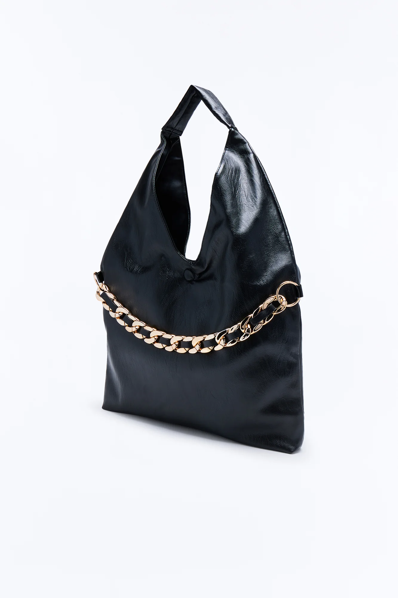 Very High Expectations Faux Leather Bag - Black - Image 3