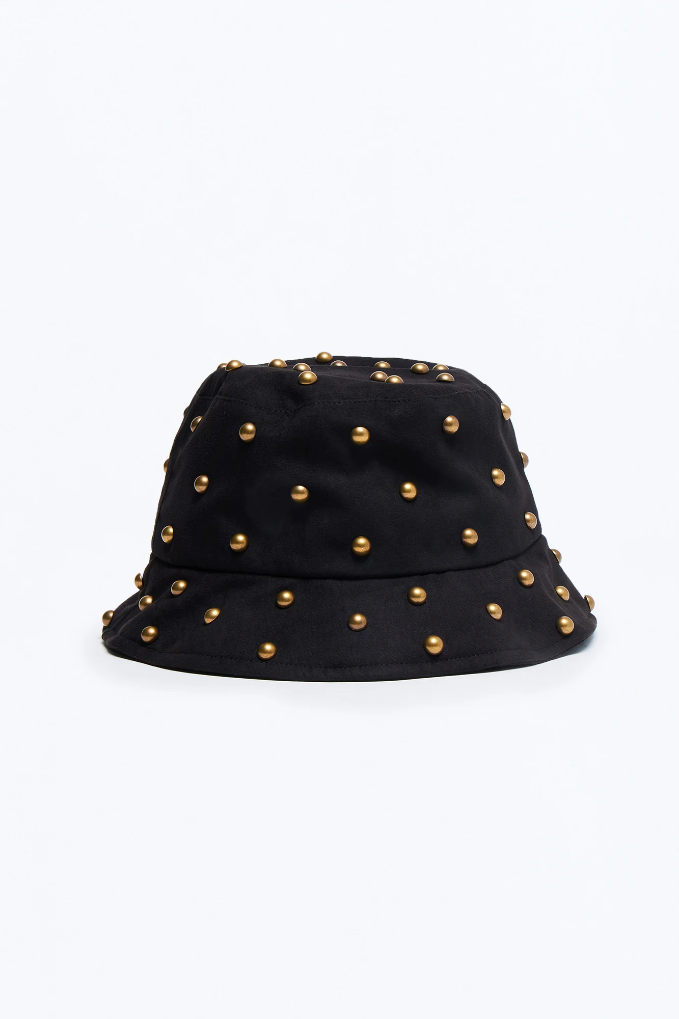 Viktor Suede Studded Bucket Hat - Black - Image 3
