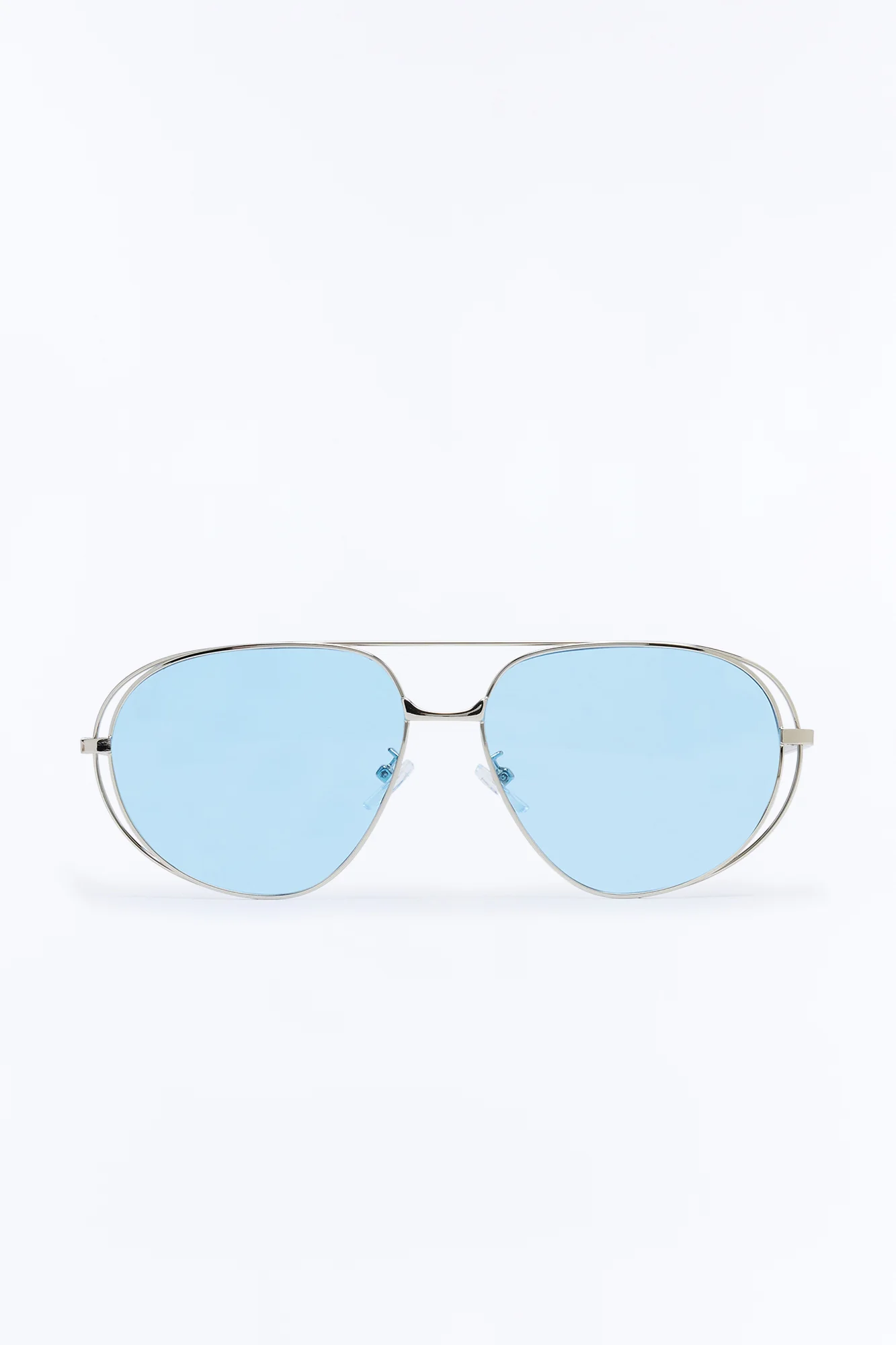 Vivid Vibes Sunglasses - Silver/Blue