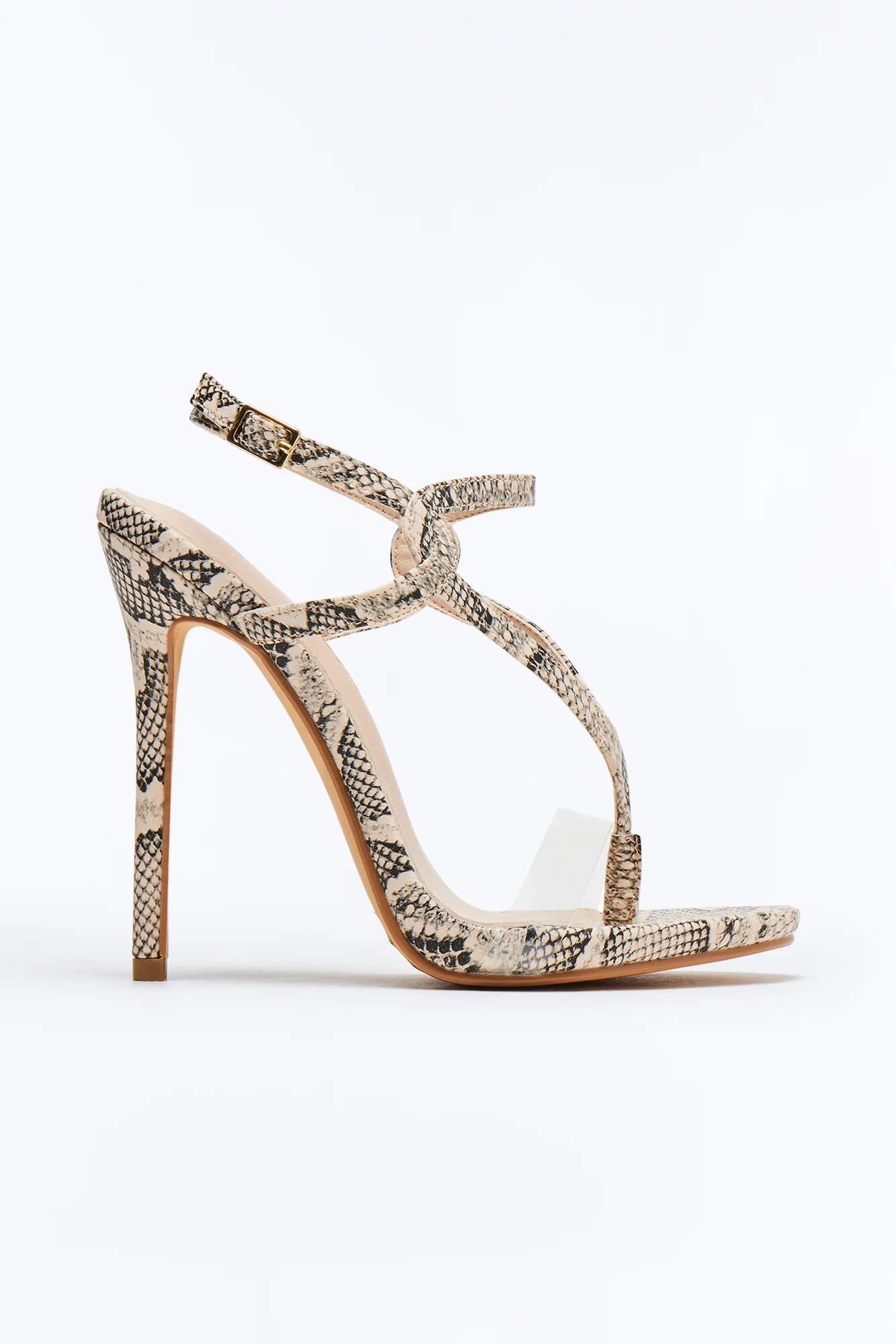 Vixen Slingback Stiletto Heels - Beige