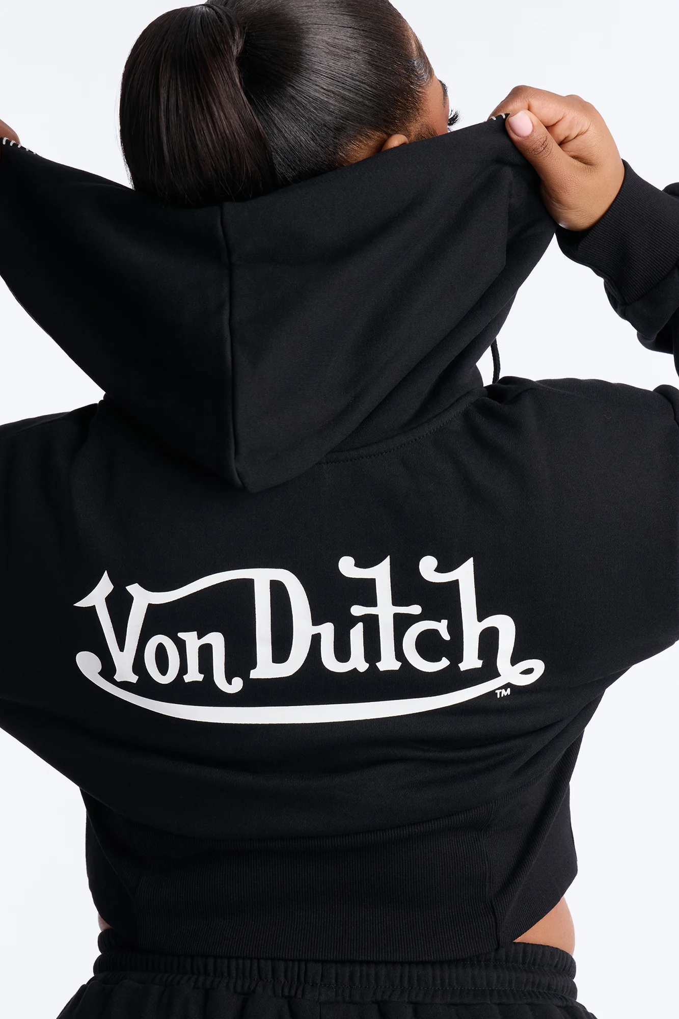 Von Dutch After Hours Sweatshirt Zip Up - Black - Image 5