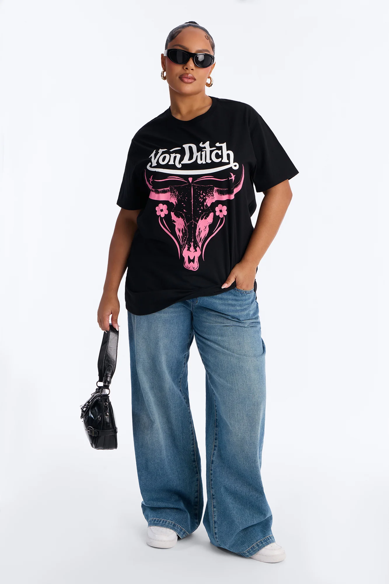 Von Dutch Desert Rose Tee - Black - Image 4