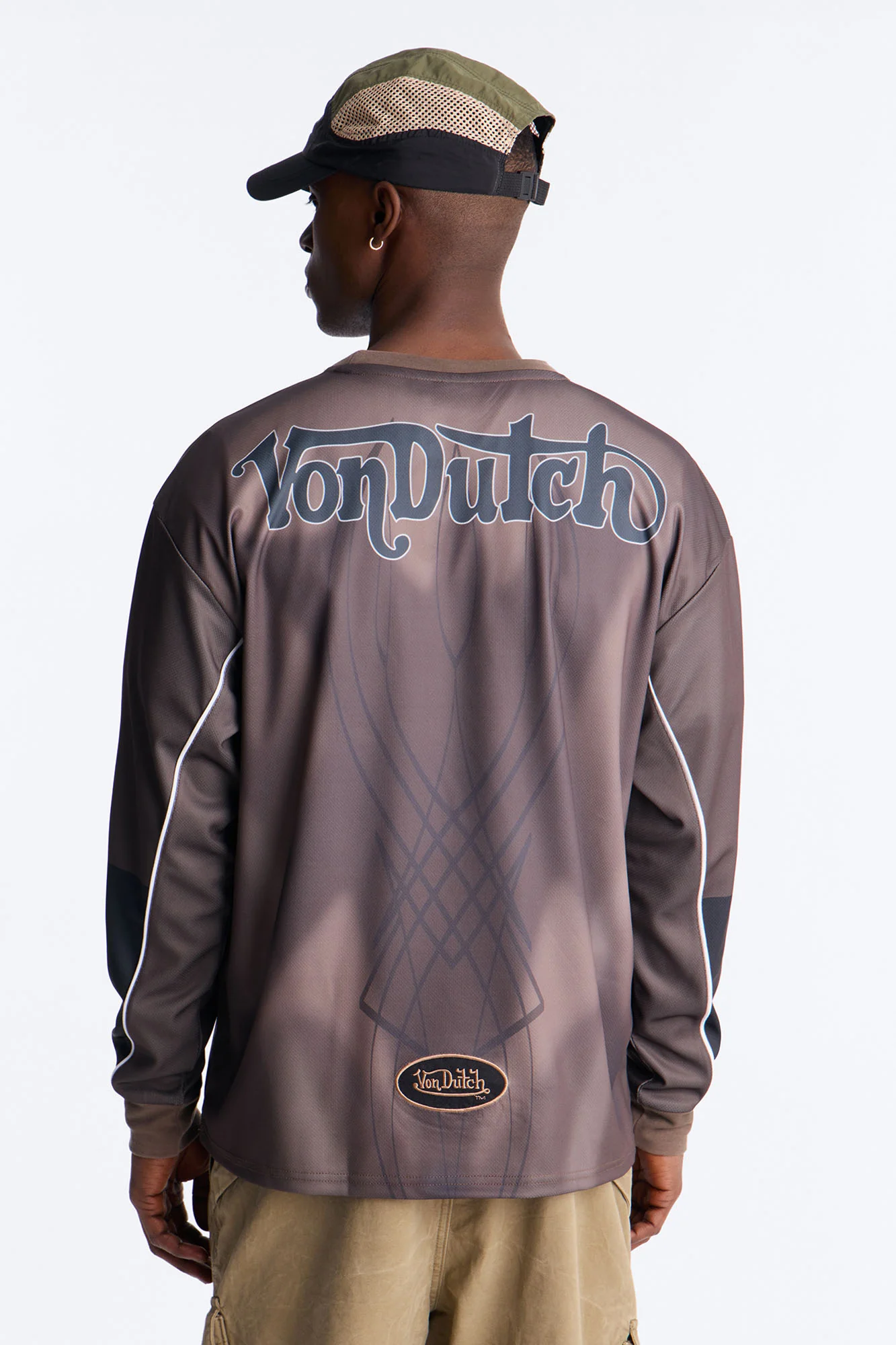 Von Dutch Ember Fade Jersey - Brown - Image 4