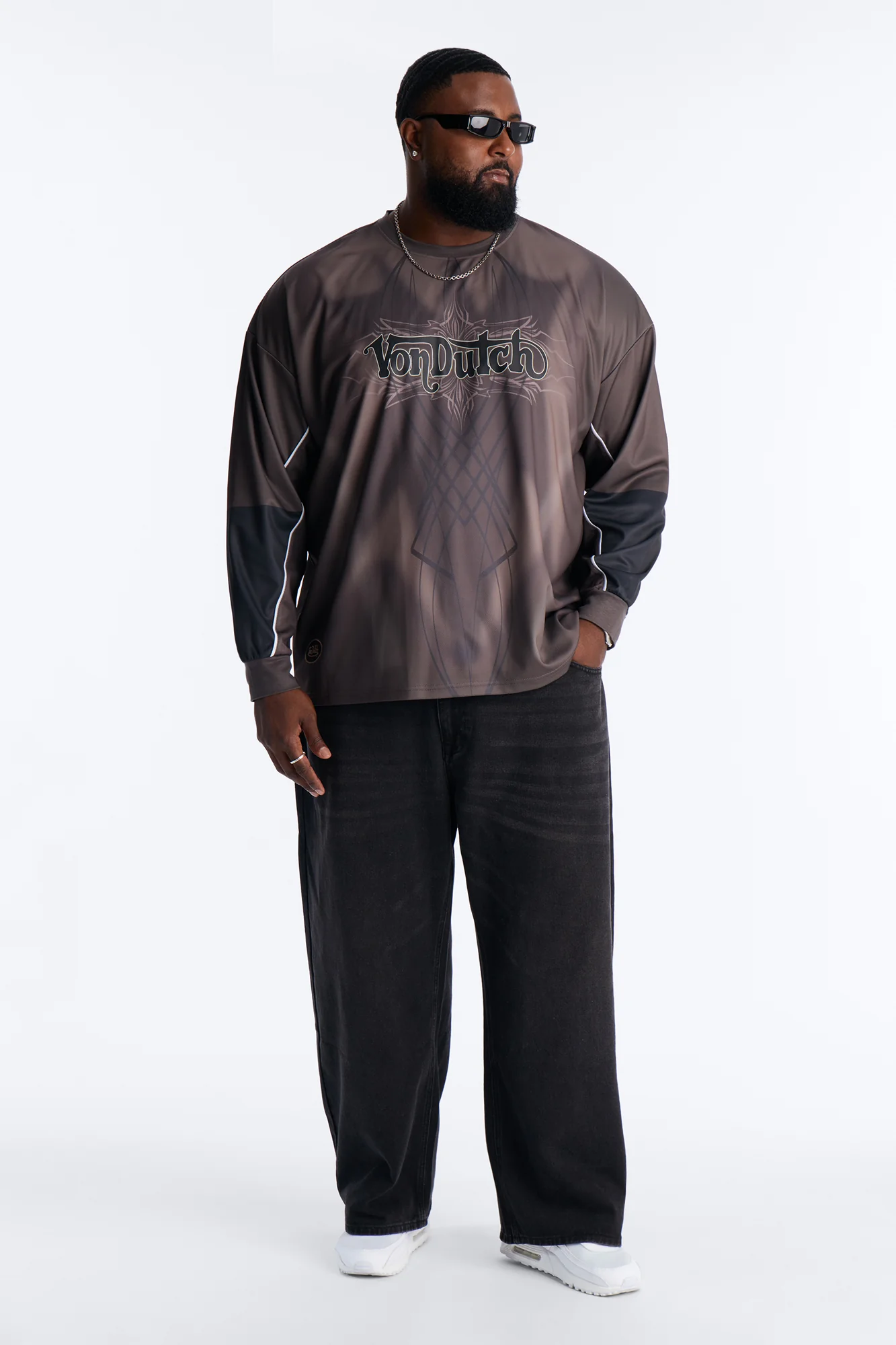Von Dutch Ember Fade Jersey - Brown - Image 6