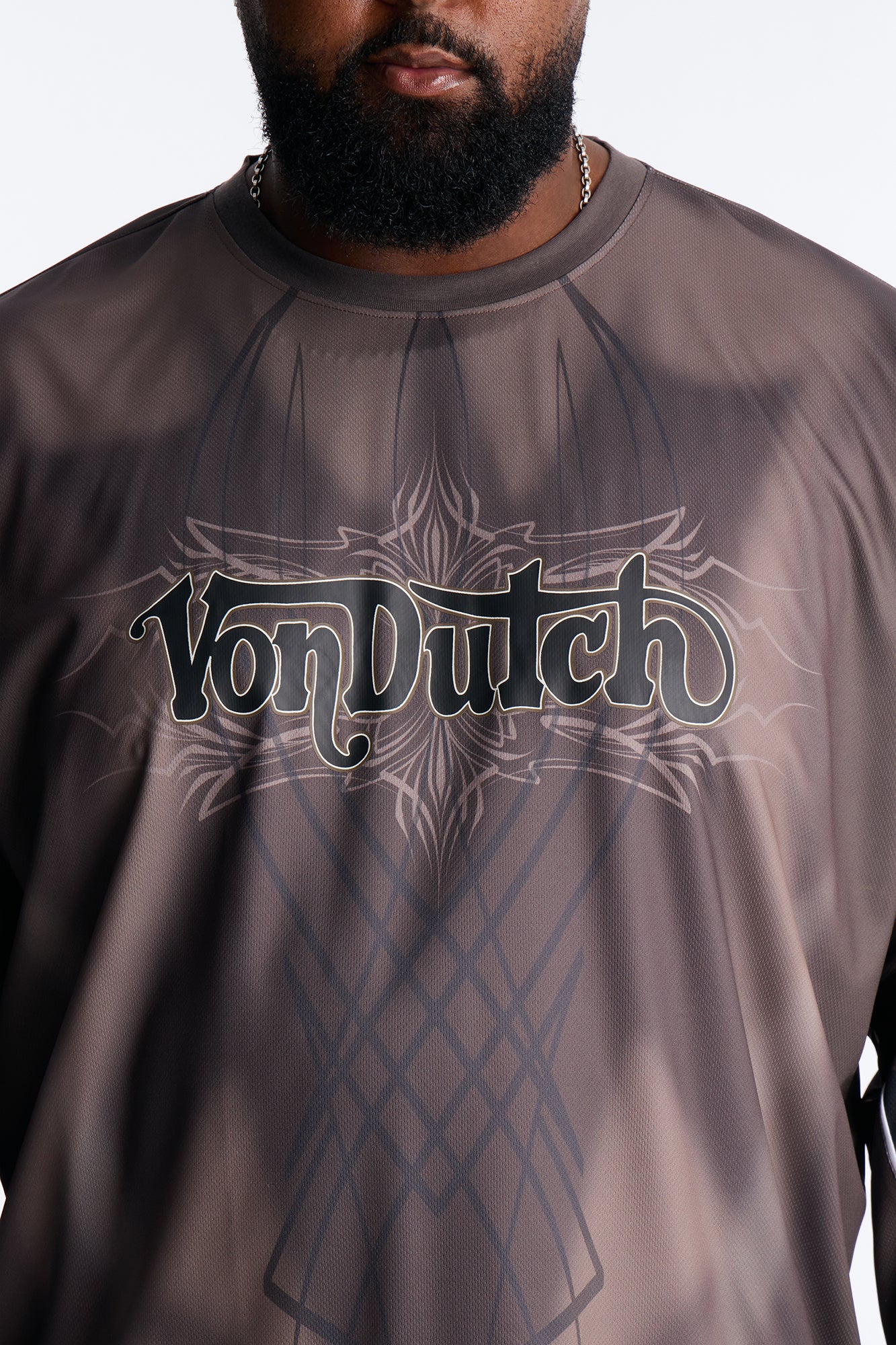 Von Dutch Ember Fade Jersey - Brown - Image 7