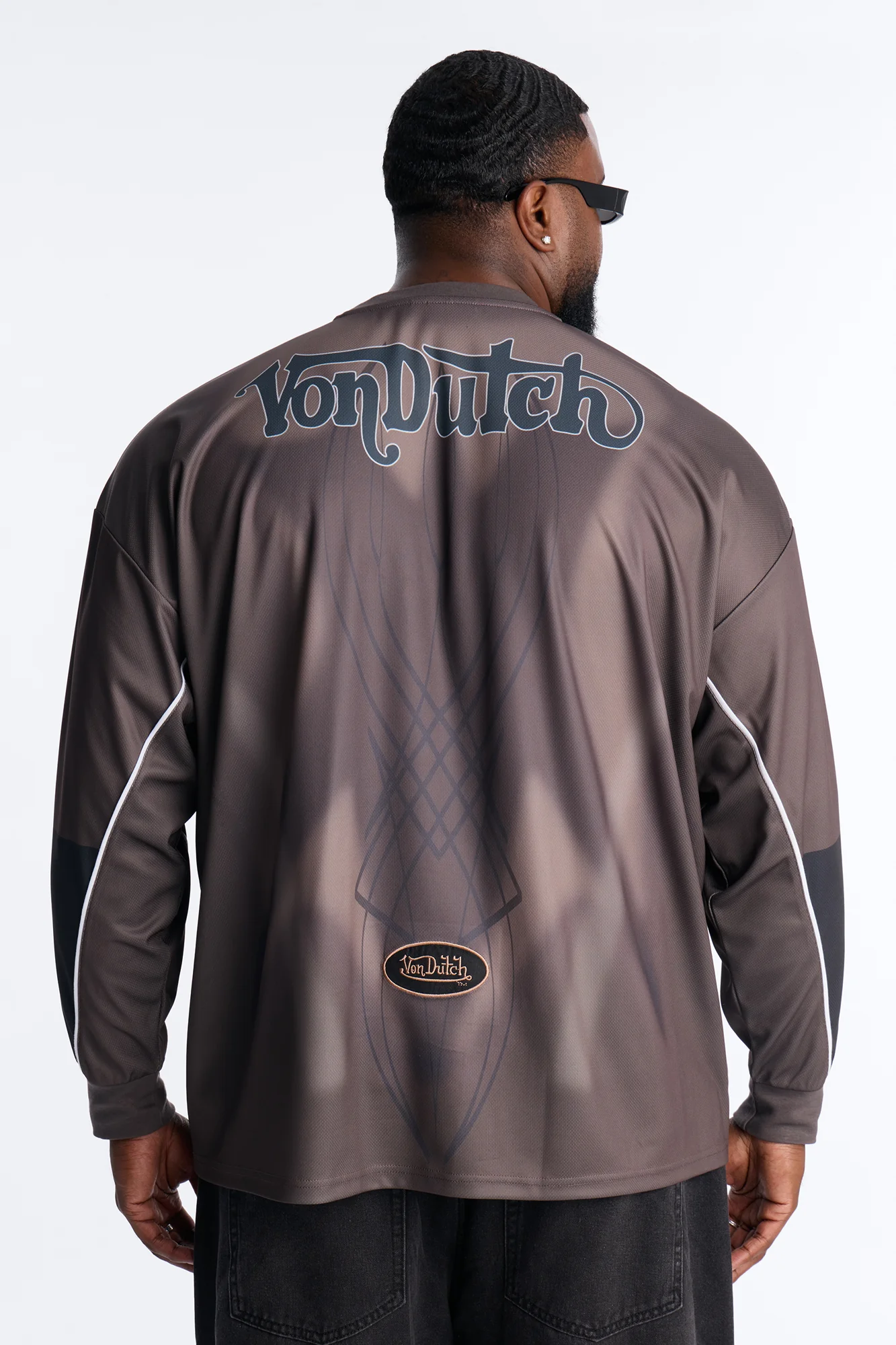 Von Dutch Ember Fade Jersey - Brown - Image 8