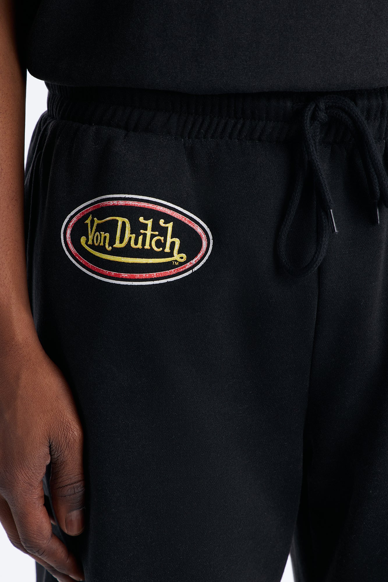 Von Dutch Motorcycle Club Sweatshort - Black Wash - Image 4