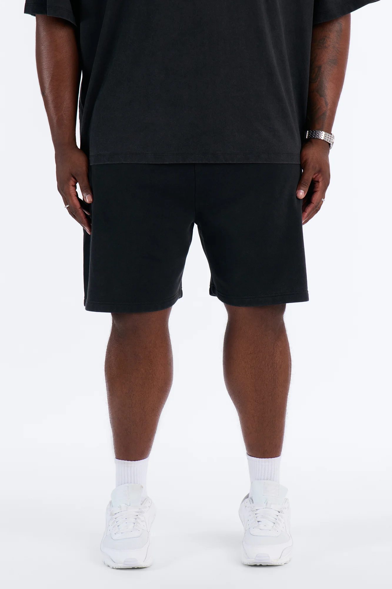 Von Dutch Motorcycle Club Sweatshort - Black Wash - Image 7