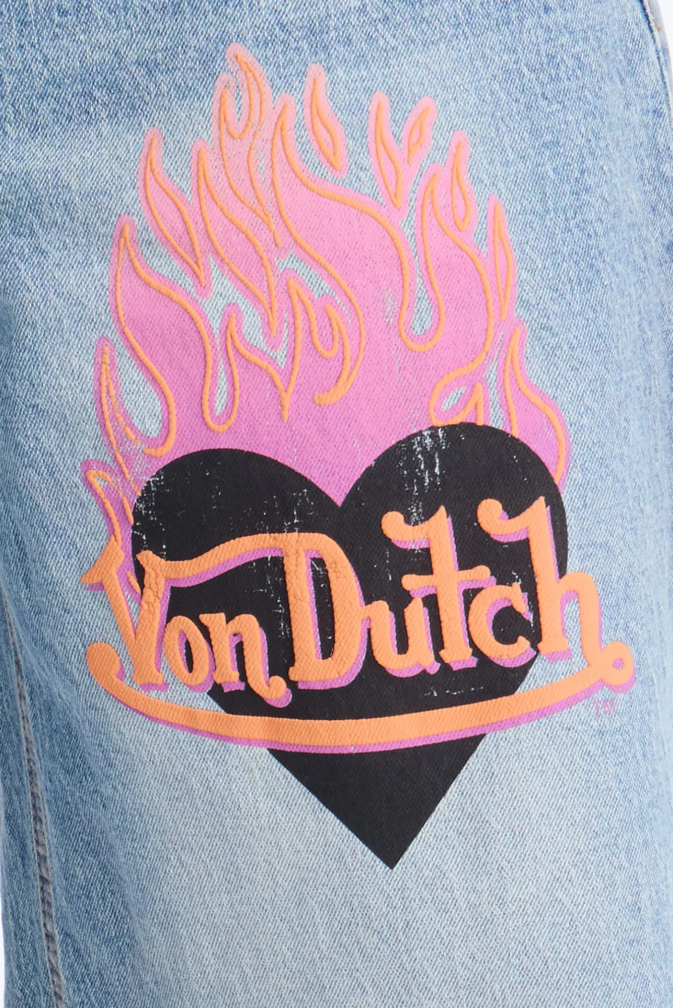 Von Dutch So Hot Denim Shorts - Medium Wash - Image 3