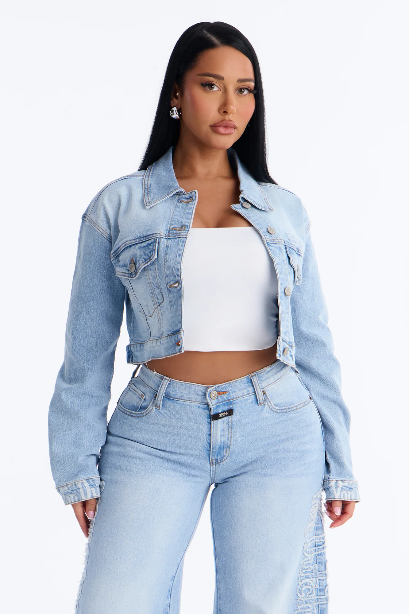 Von Dutch Trucker Denim Jacket - Light Wash - Image 2