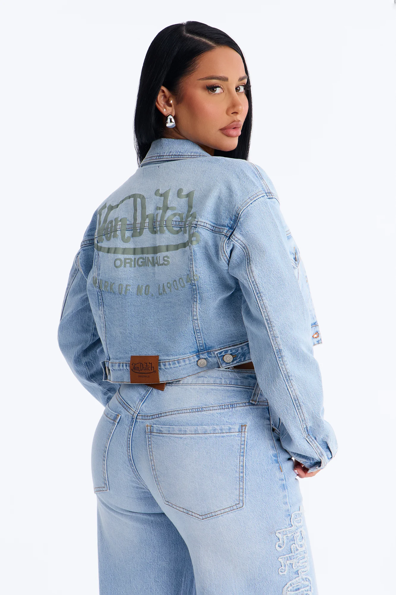 Von Dutch Trucker Denim Jacket - Light Wash - Image 5