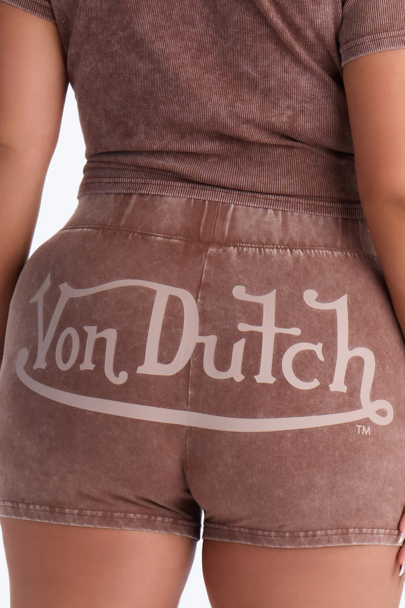 Von Dutch Washed Hot Short - Brown - Image 8