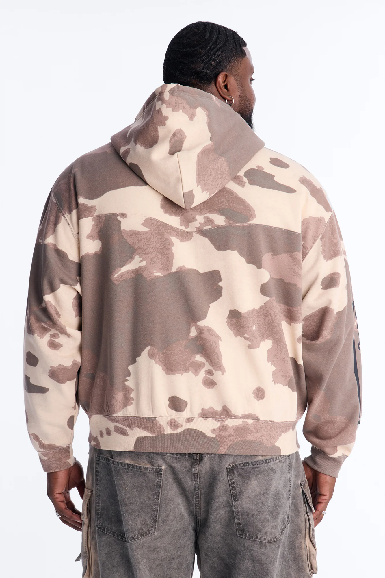 Von Dutch Western Cow Hide Zip Up Hoodie - Brown - Image 10