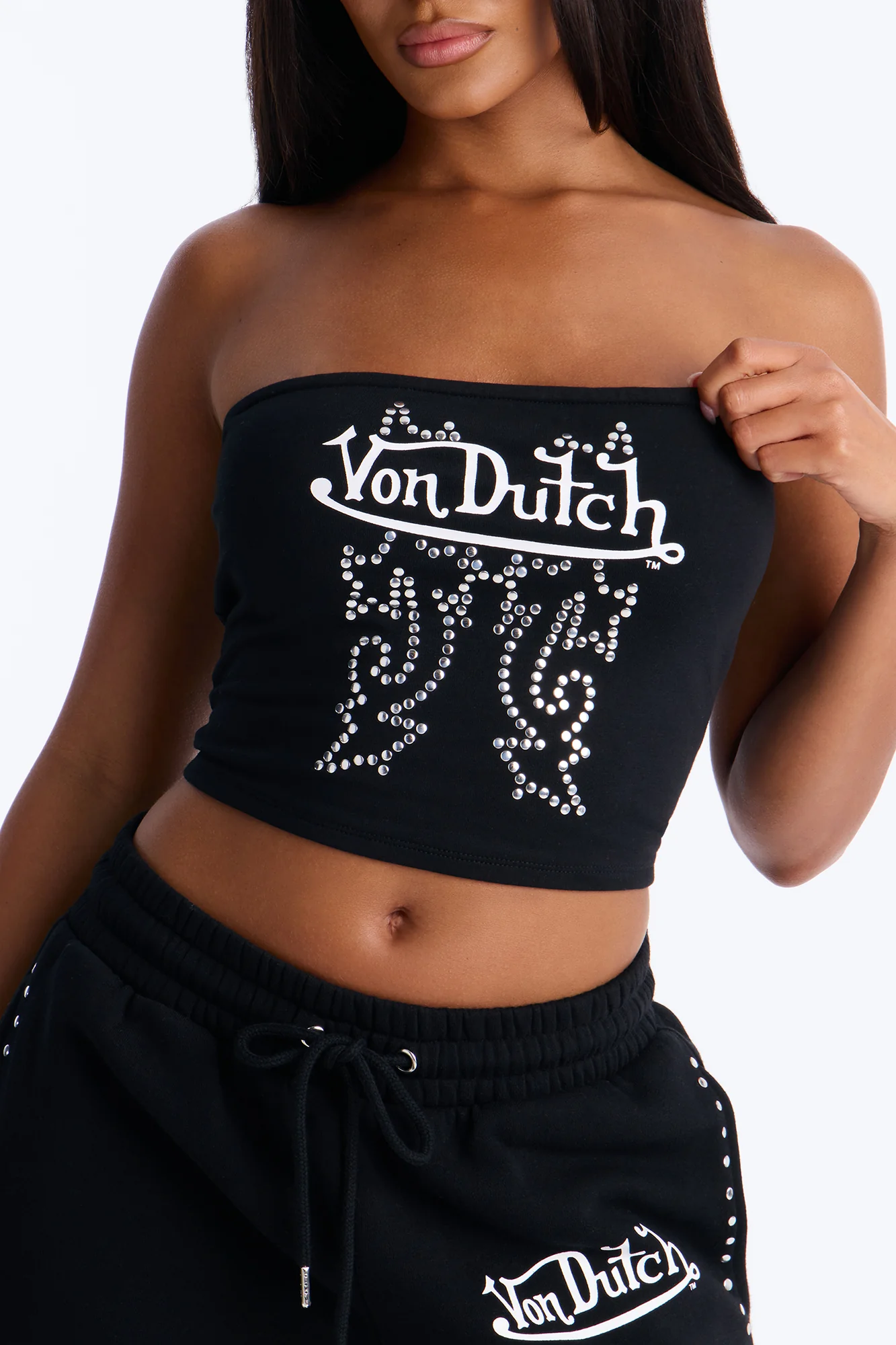 Von Dutch Western Tube Top - Black - Image 3
