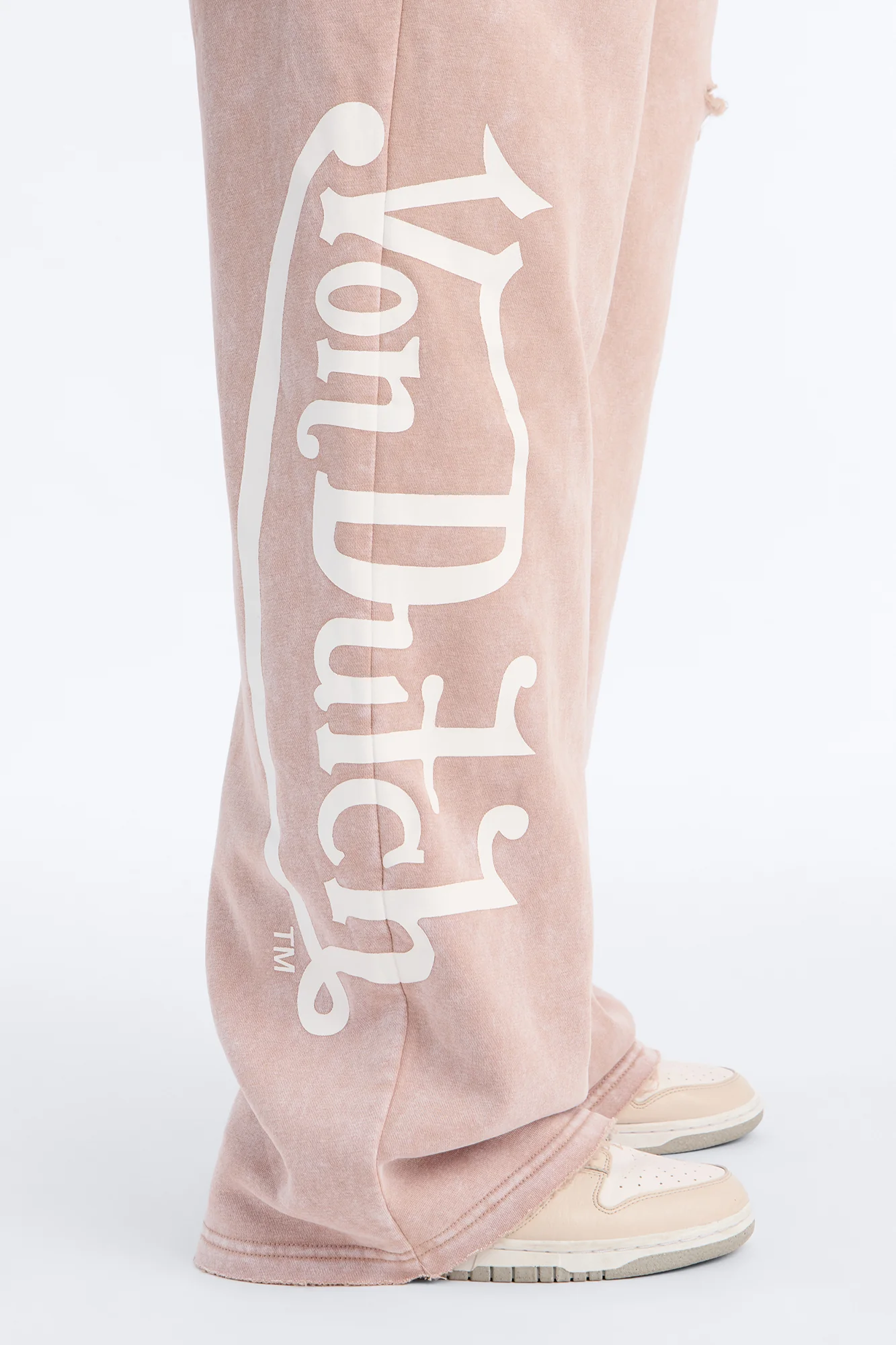 Von Dutch Wide Leg Washed Pant - Taupe - Image 7