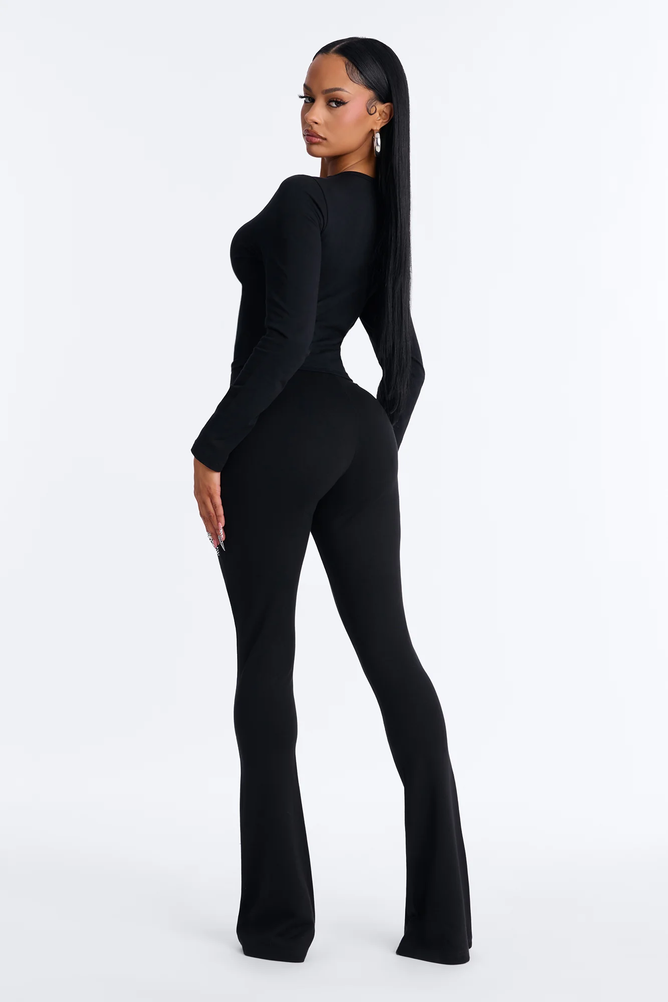 Von Dutch x Betty Boop Love Bite Flared Leggings - Black - Image 5