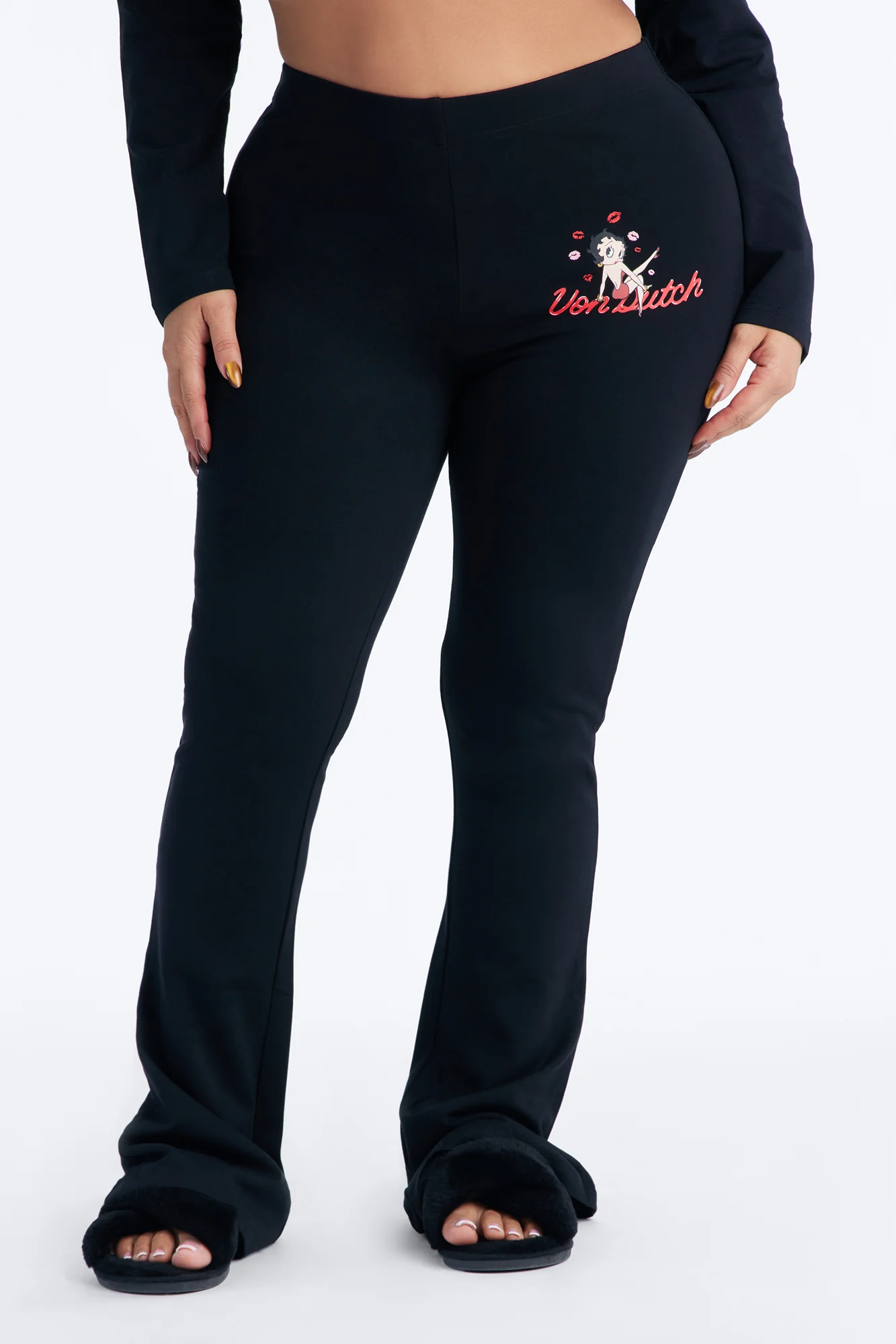 Von Dutch x Betty Boop Love Bite Flared Leggings - Black - Image 7