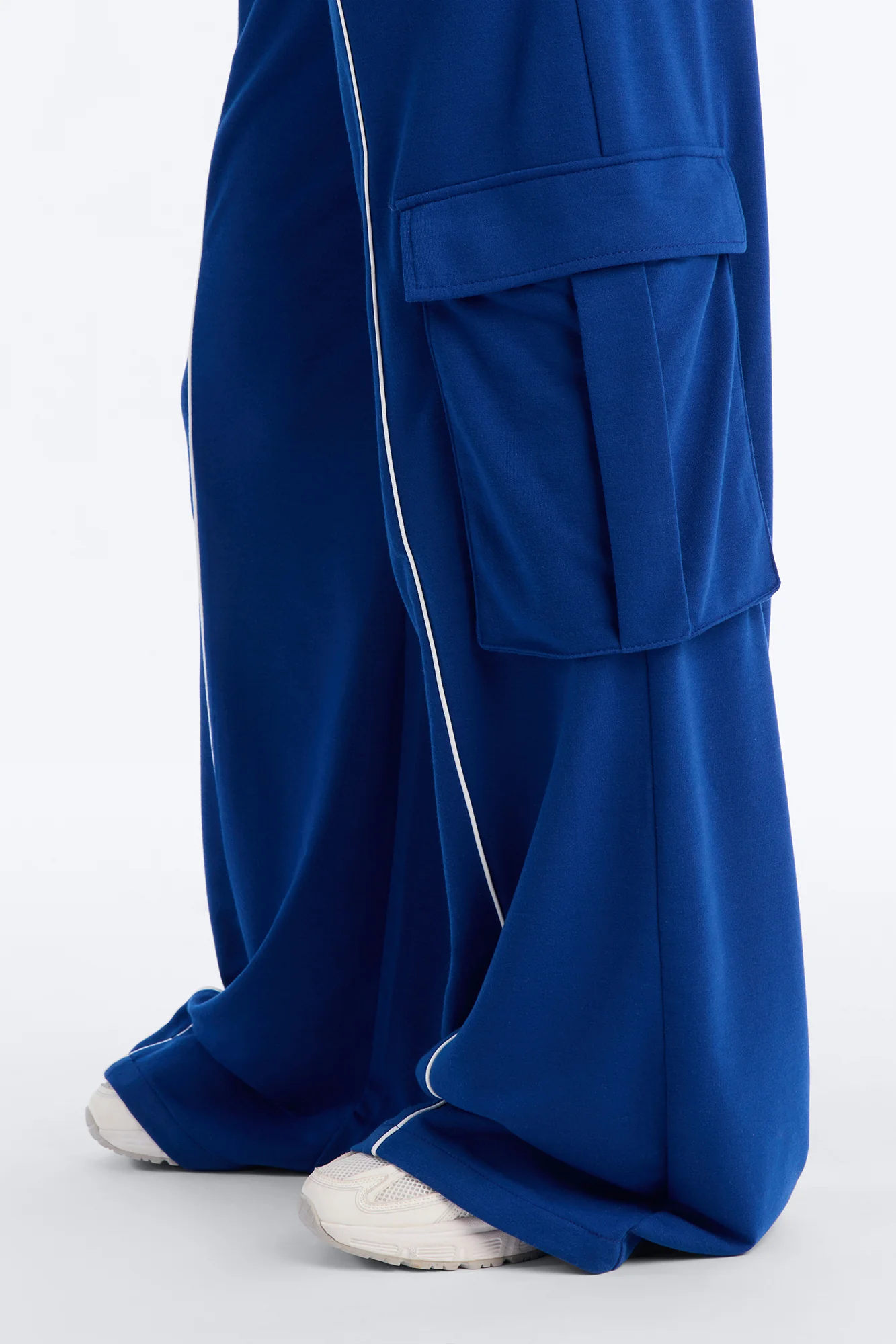 Walk And Talk Wide Leg Jumpsuit - Navy - Image 3