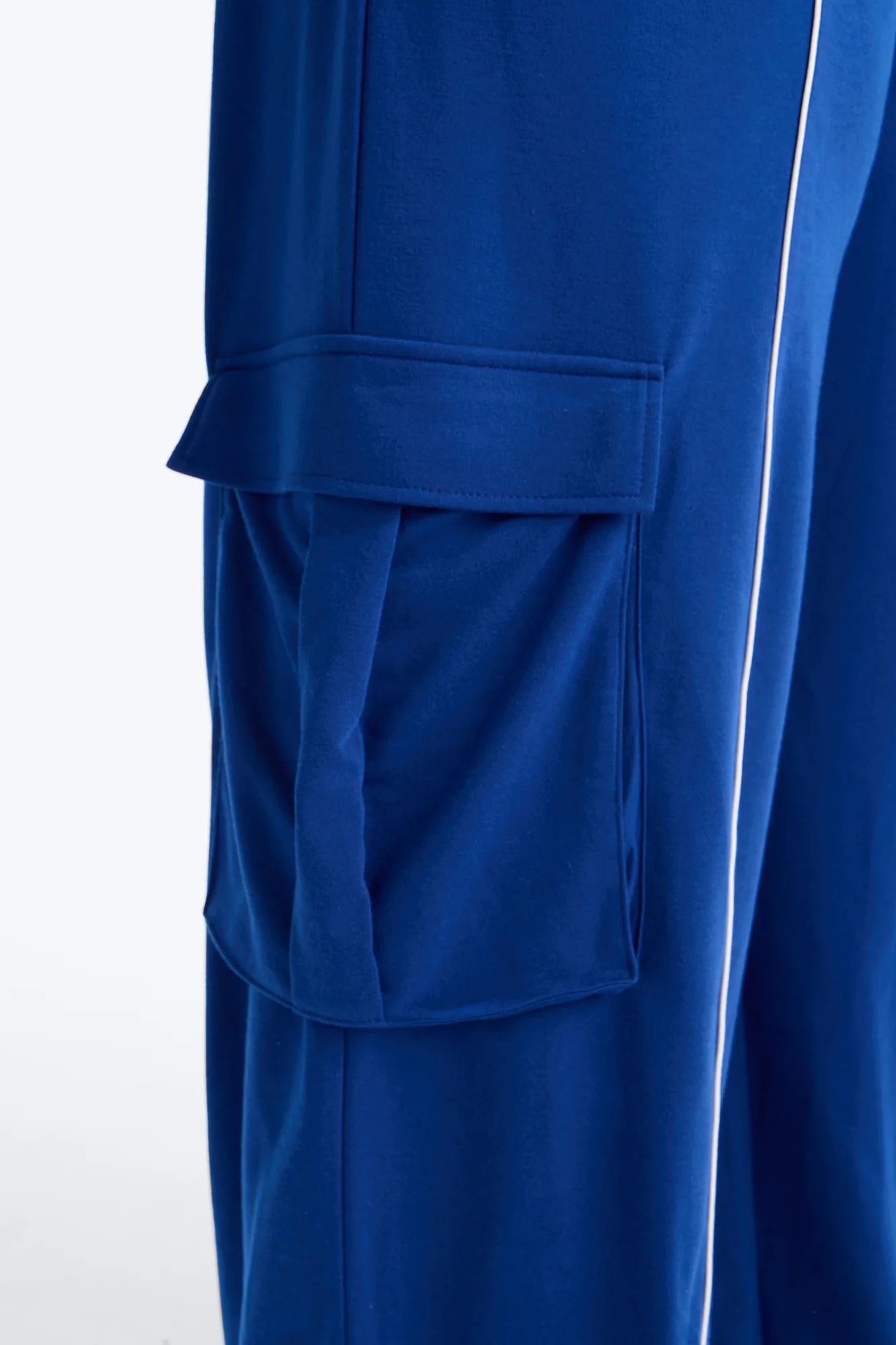 Walk And Talk Wide Leg Jumpsuit - Navy - Image 7