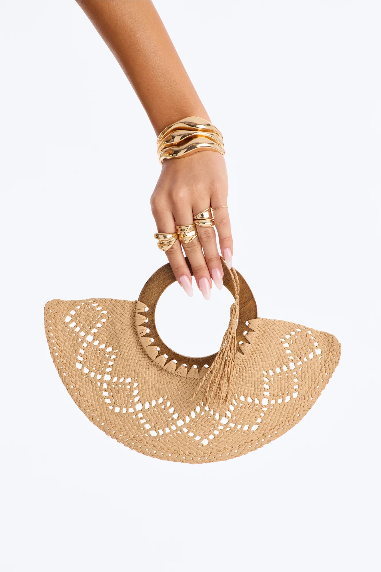 Walking On Air Crochet Fan - Brown