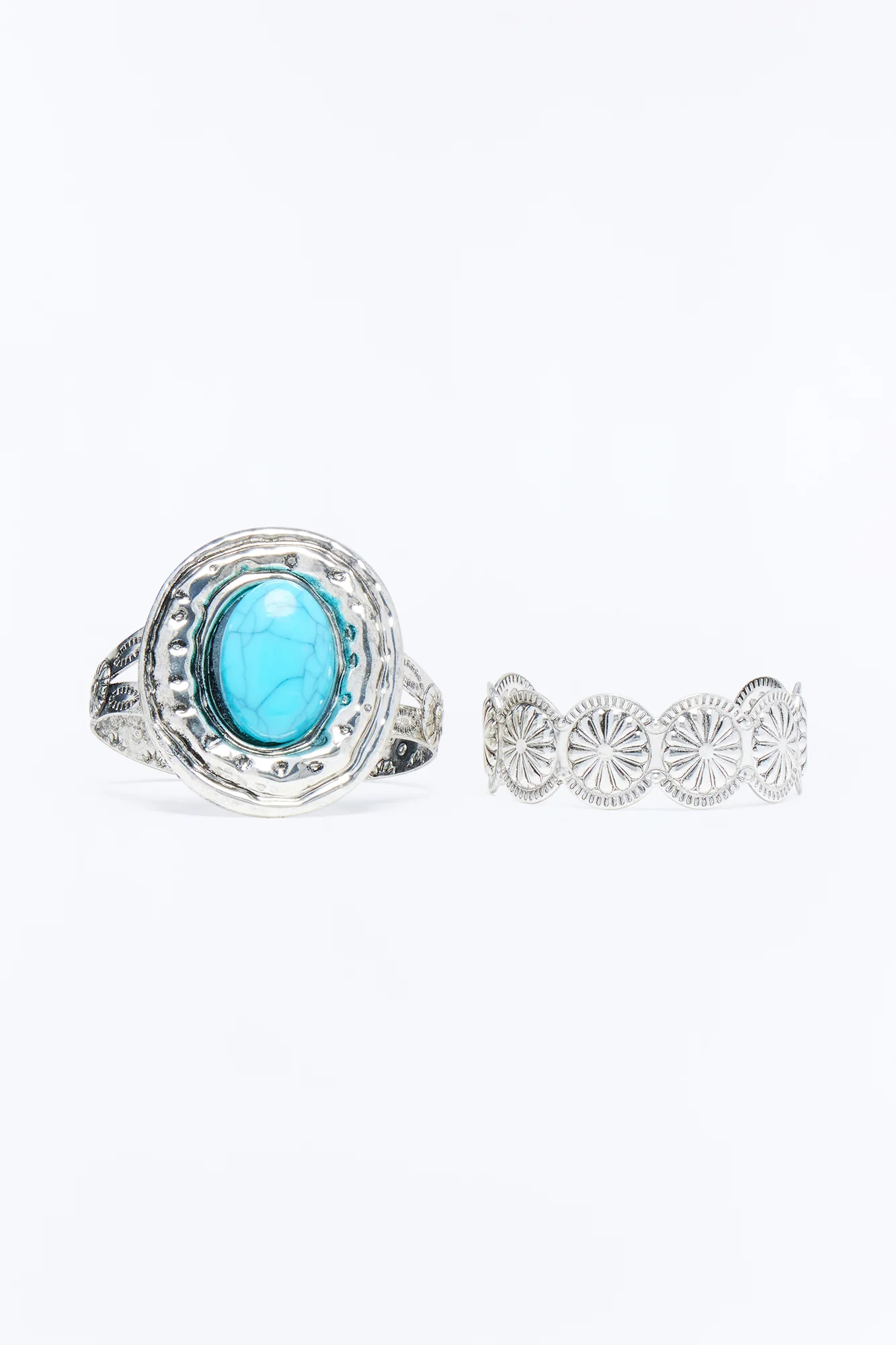 Wander West 2 Piece Bracelet Set - Turquoise - Image 3